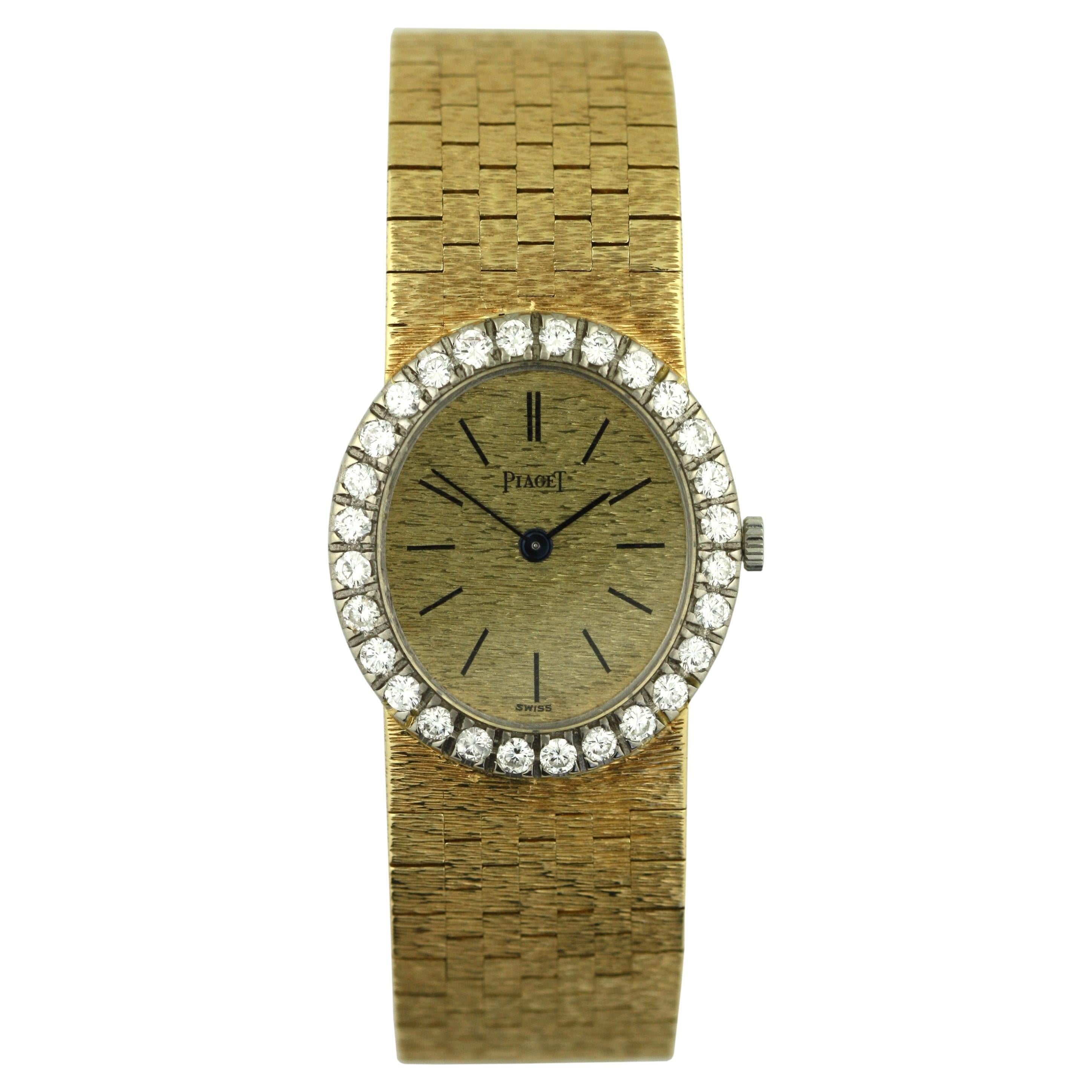Piaget A yellow gold and diamond-set bracelet watch