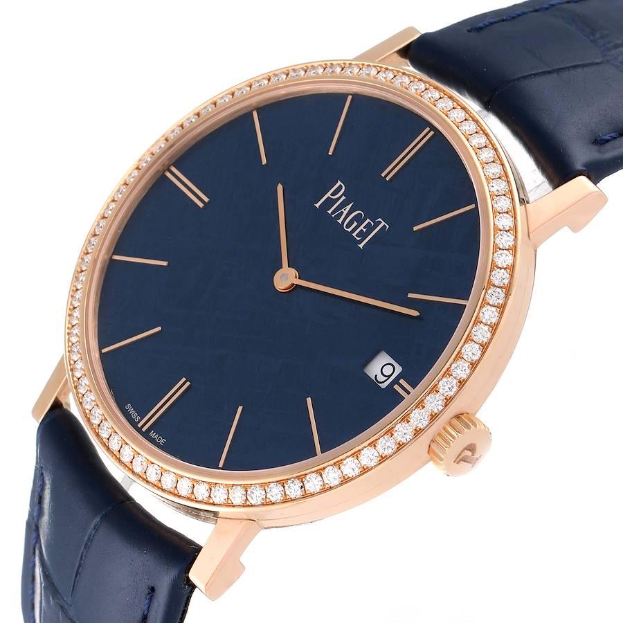 Piaget Altiplano 18K Roségold Ultra-Thin Diamant Herrenuhr GOA44052 im Angebot 2