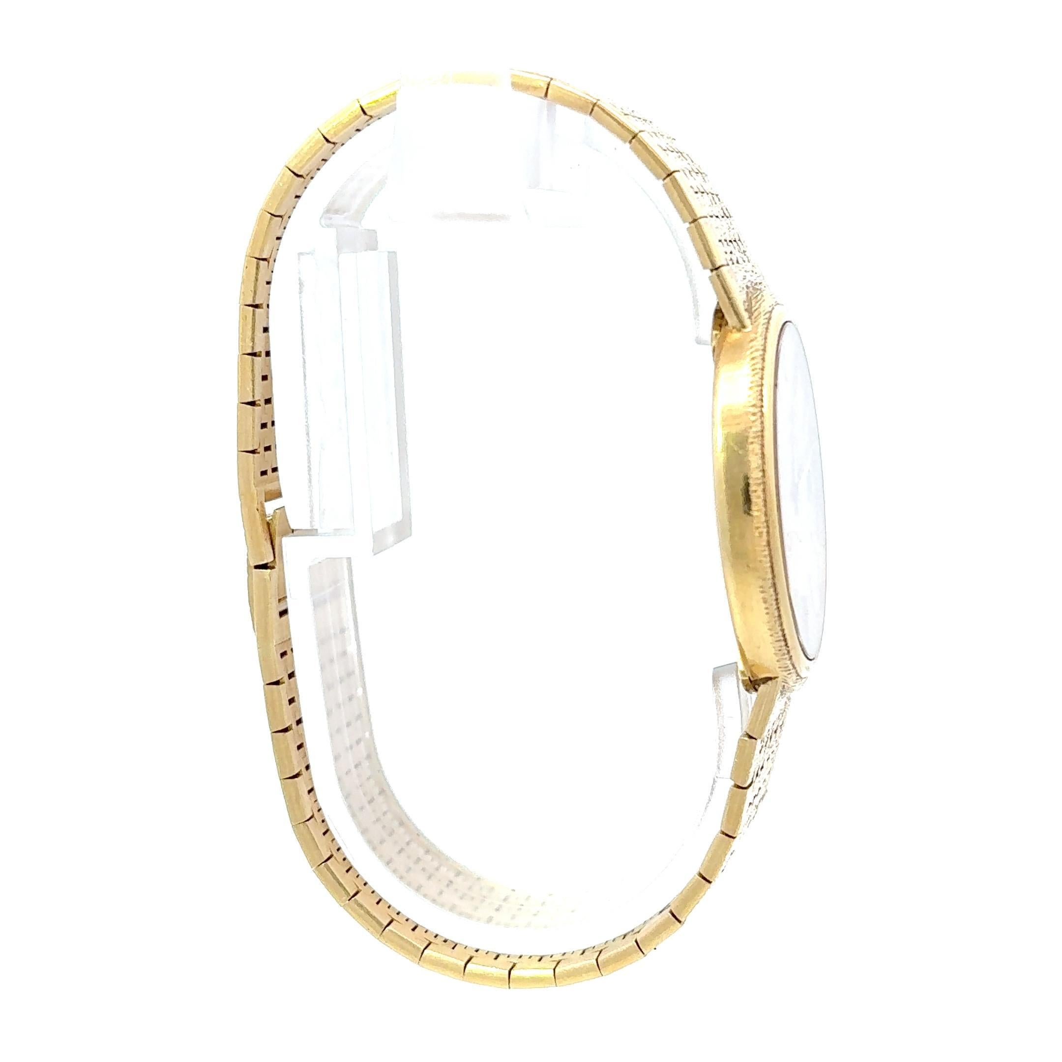 Piaget Altiplano 18k Gelbgold Florentine 34mm Automatik Dinner Uhr für Damen oder Herren im Angebot