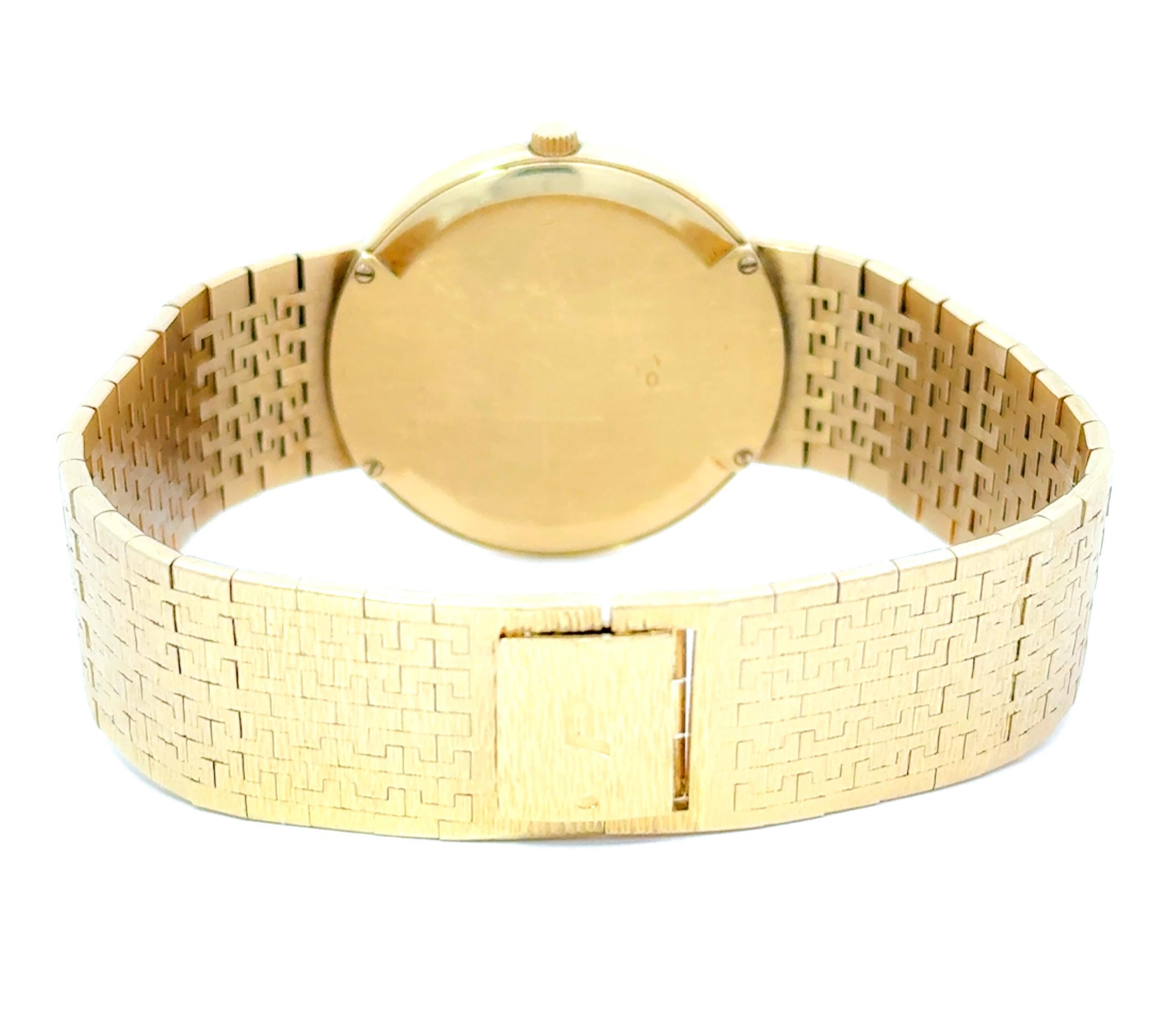 Piaget Altiplano 18k Gelbgold Florentine 34mm Automatik Dinner Uhr im Angebot 2