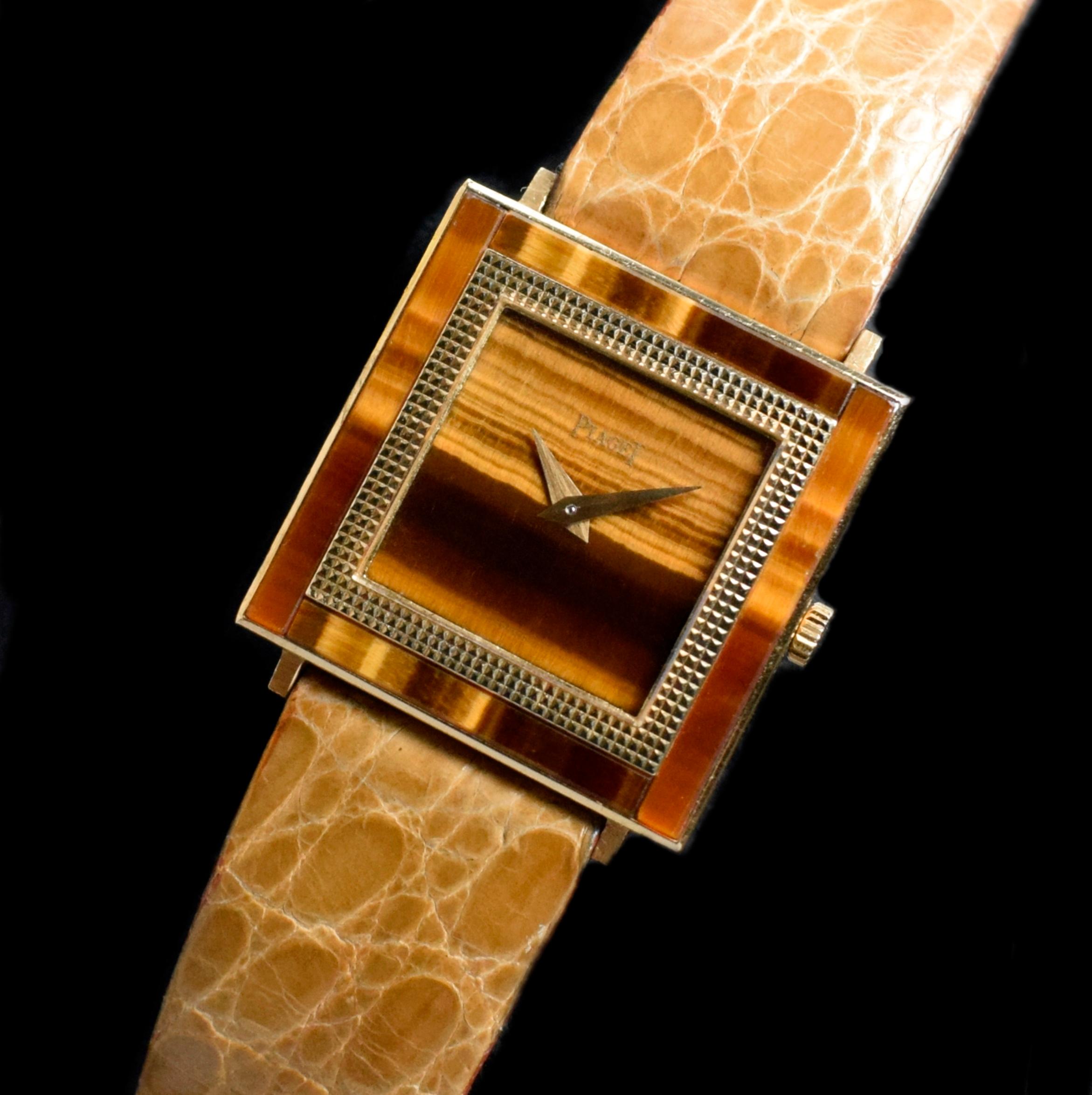 Brand: Piaget
Year: 1970-1980’s
Model: 9200
Serial number: 16xxxx

Reference: C04309

Case: Show sign of wear 18K Yellow Gold Case with approximate size 25mm in diameter without crown; along with model and serial number engraved on case back

Dial: