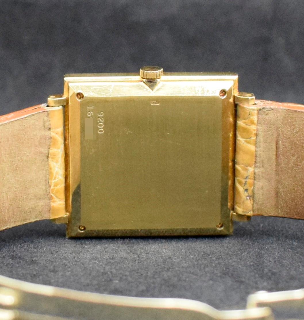 Piaget Altiplano 18K YG Tiger Eye Dial 9200 w/750 Butterfly Buckle, 1970s For Sale 1