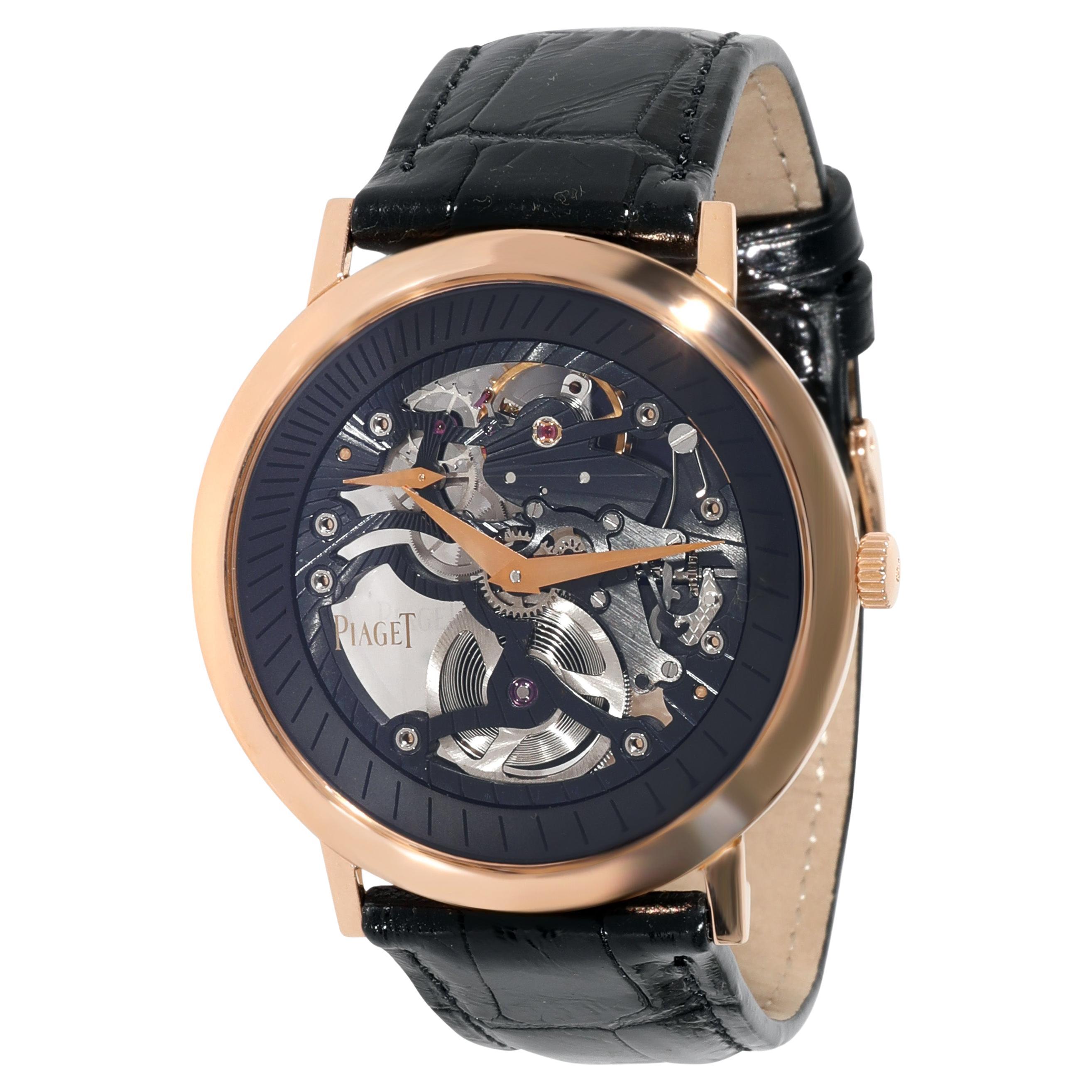 Piaget Altiplano GOA34116 P10524 Men's Watch in 18 Karat Rose Gold For Sale