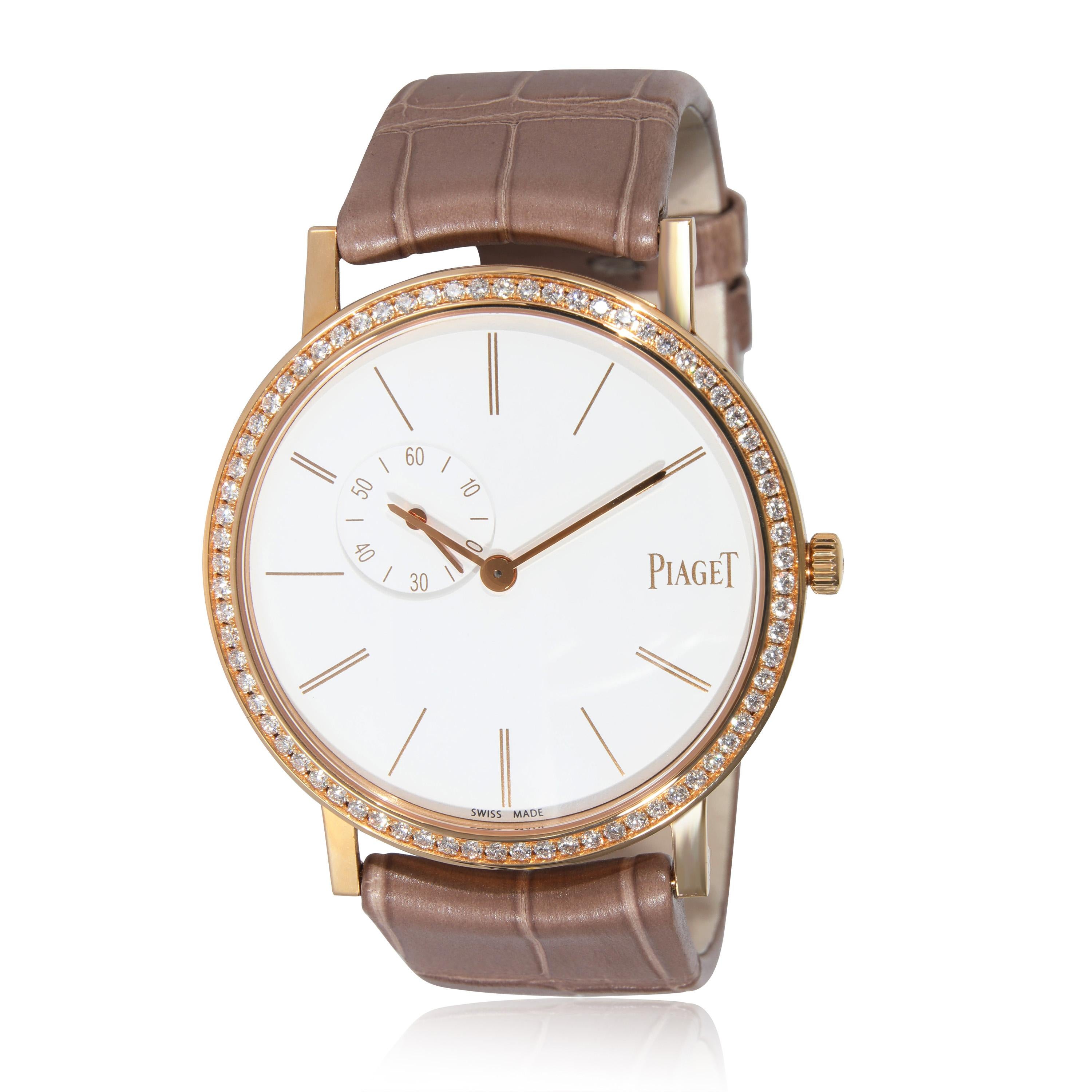 Piaget Altiplano Origin GOA39107 Unisex Watch in 18 Karat Rose Gold In Excellent Condition For Sale In New York, NY