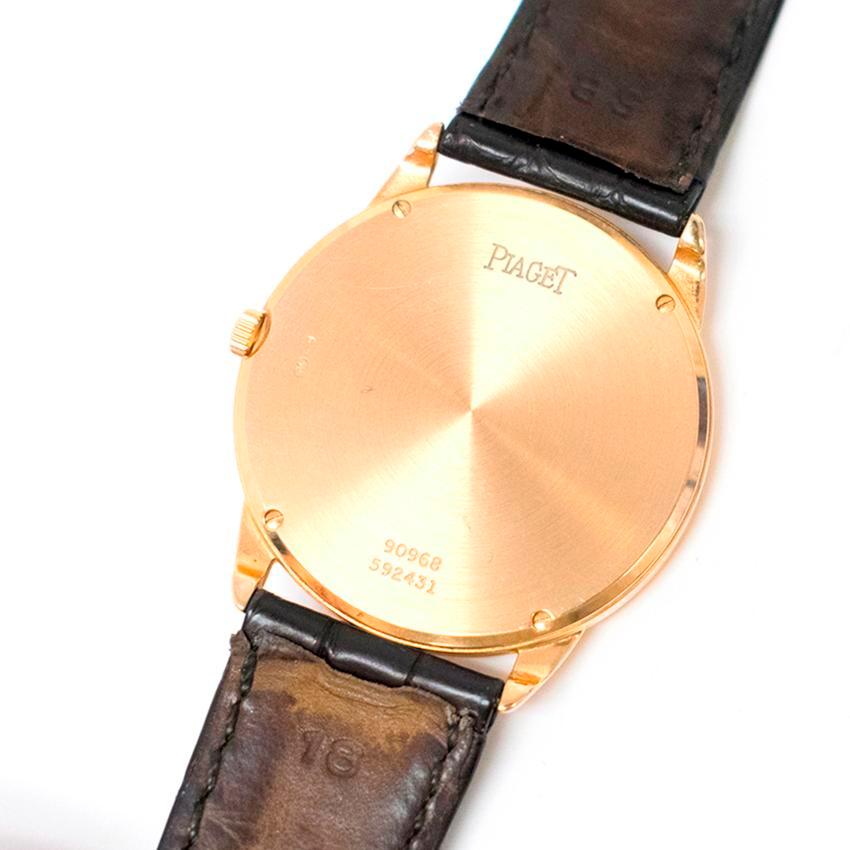 Piaget Altiplano Ultra Thin Unisex Watch with Leather Strap 3