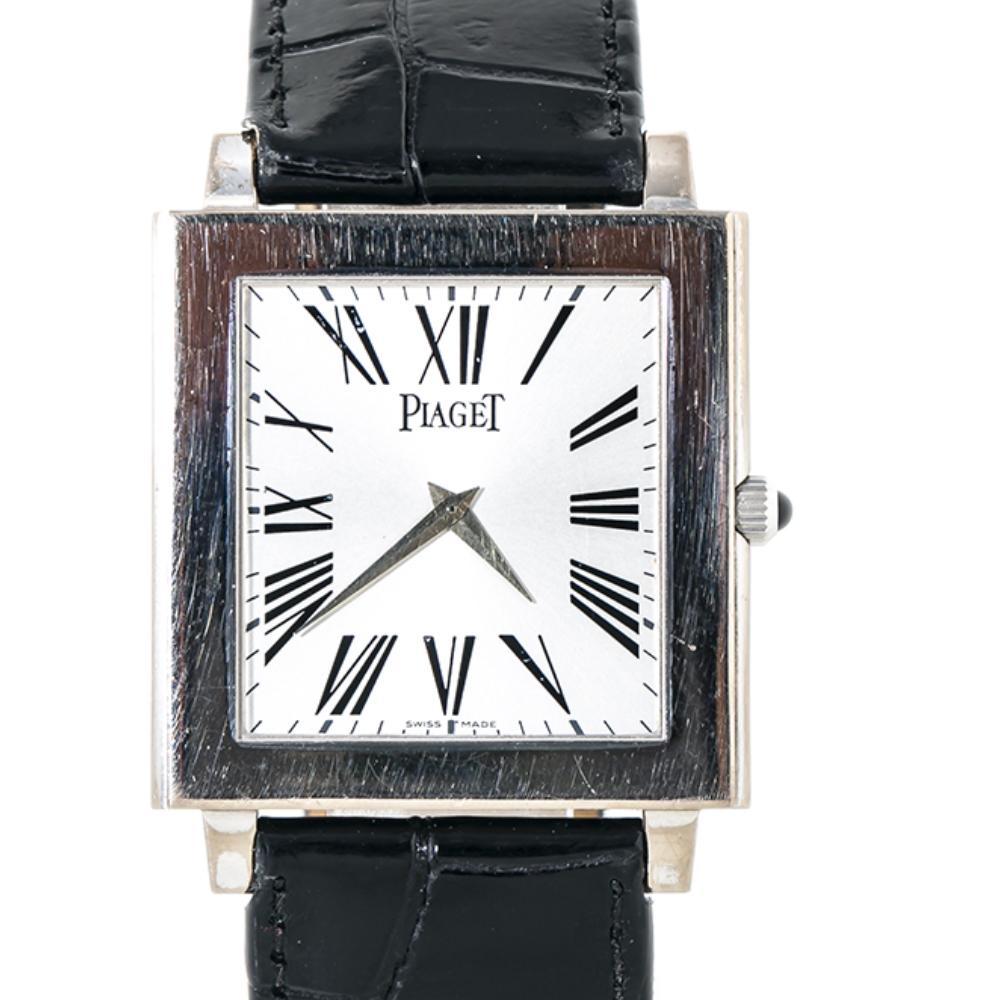 Piaget Altiplano XL Mecanique P10074 Ultra-Thin White Gold Men’s Watch 33mm