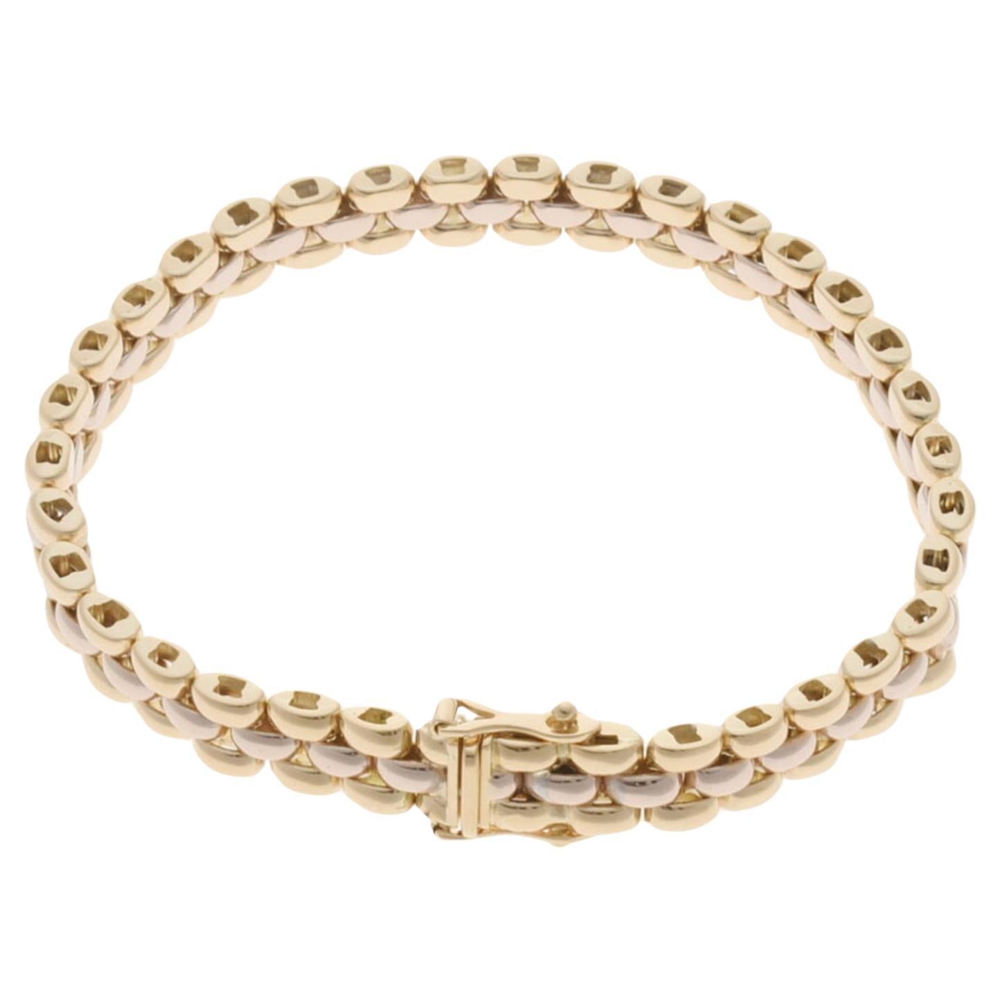 Piaget Bracelet in 18K Yellow Gold and White Gold For Sale