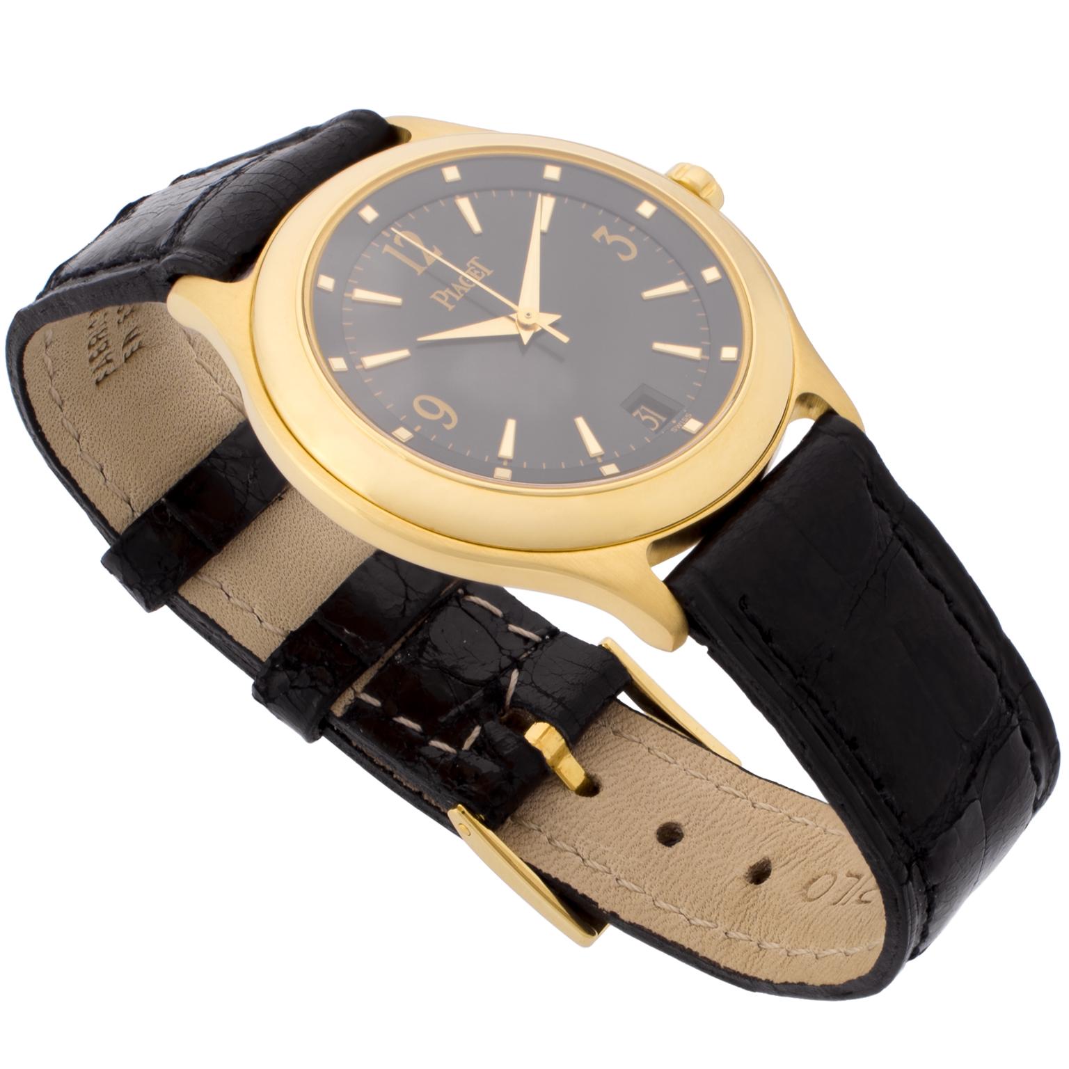 Piaget Citea Automatic Gold Wristwatch In Excellent Condition In Madrid, ES