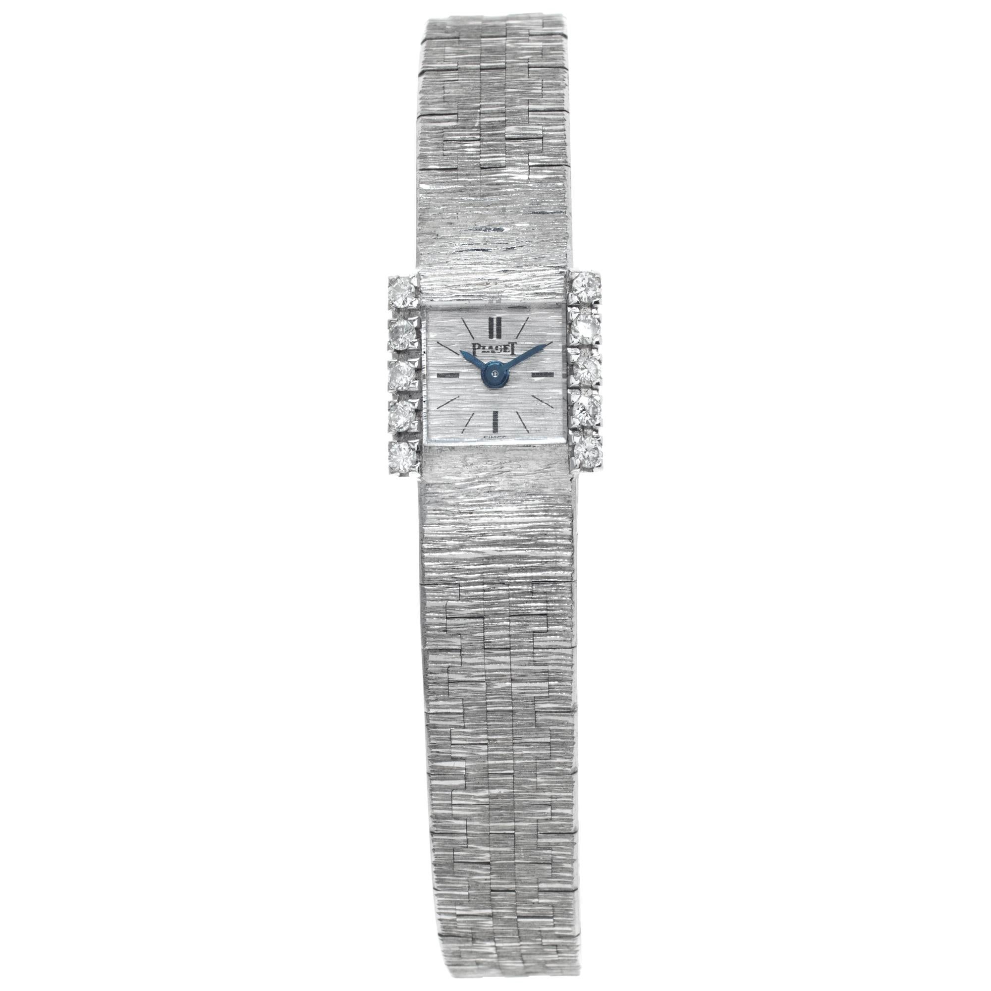 Piaget Classic 18k white gold Manual Wristwatch Ref 1018 AG For Sale