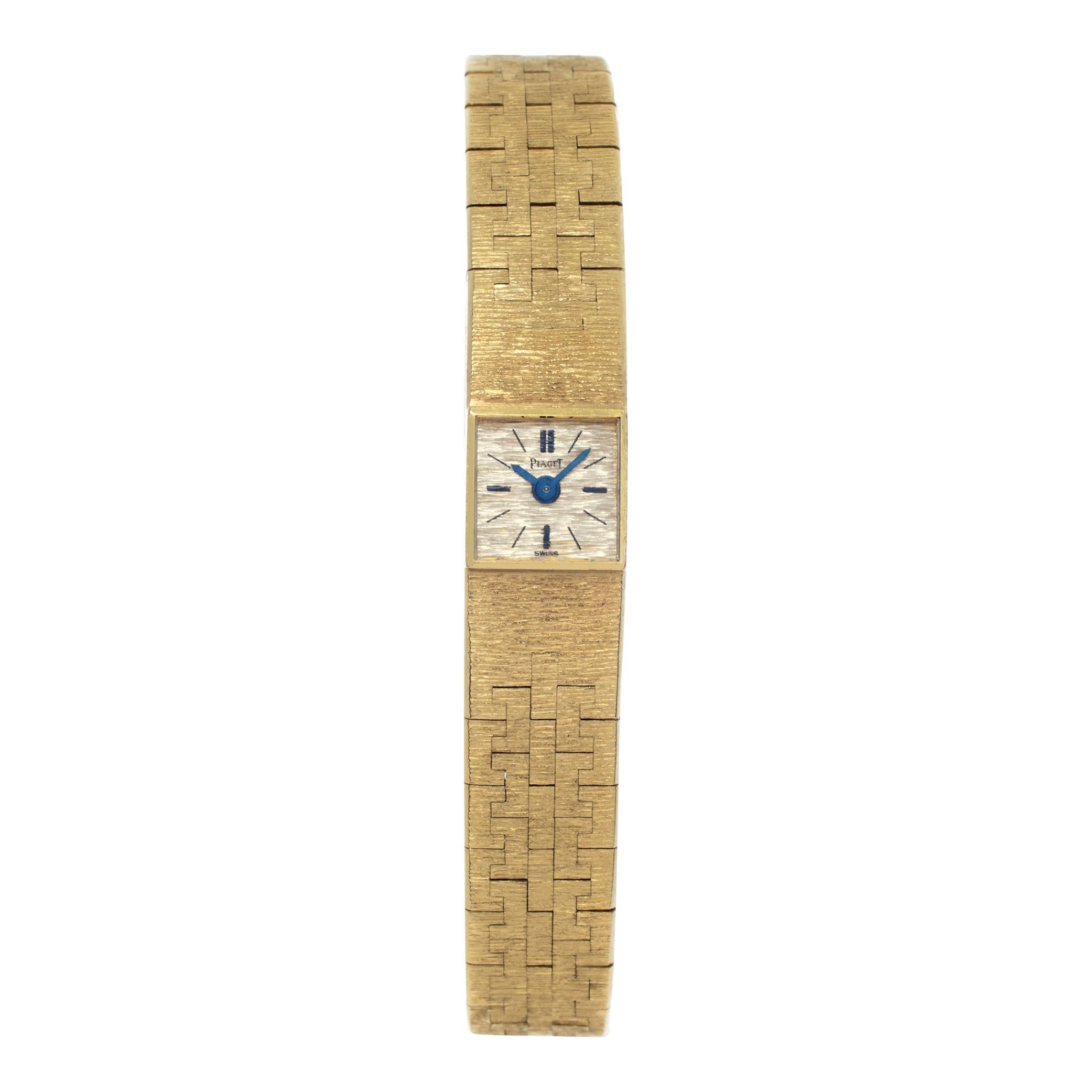Piaget Classic Montre-bracelet manuelle en or jaune 18 carats Réf 1001 AG