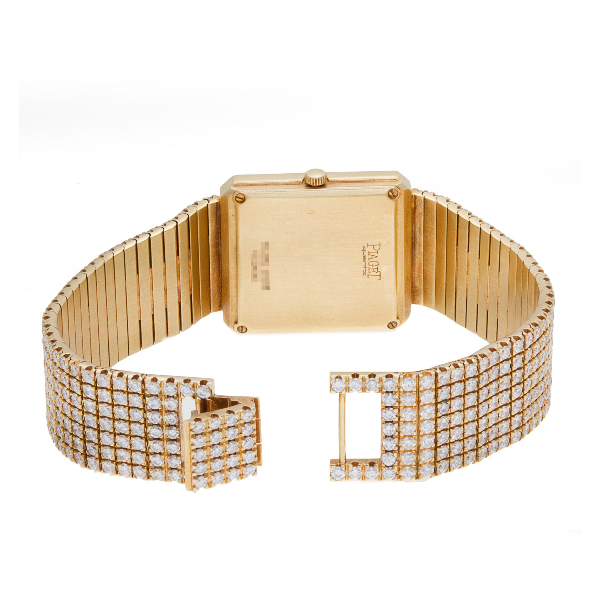 Women's or Men's Piaget Classic 81541c626 18k with Original Pave Diamonds Quartz Watch
