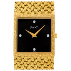 Piaget Classic 934D2 18 Karat Black Dial Quartz Watch