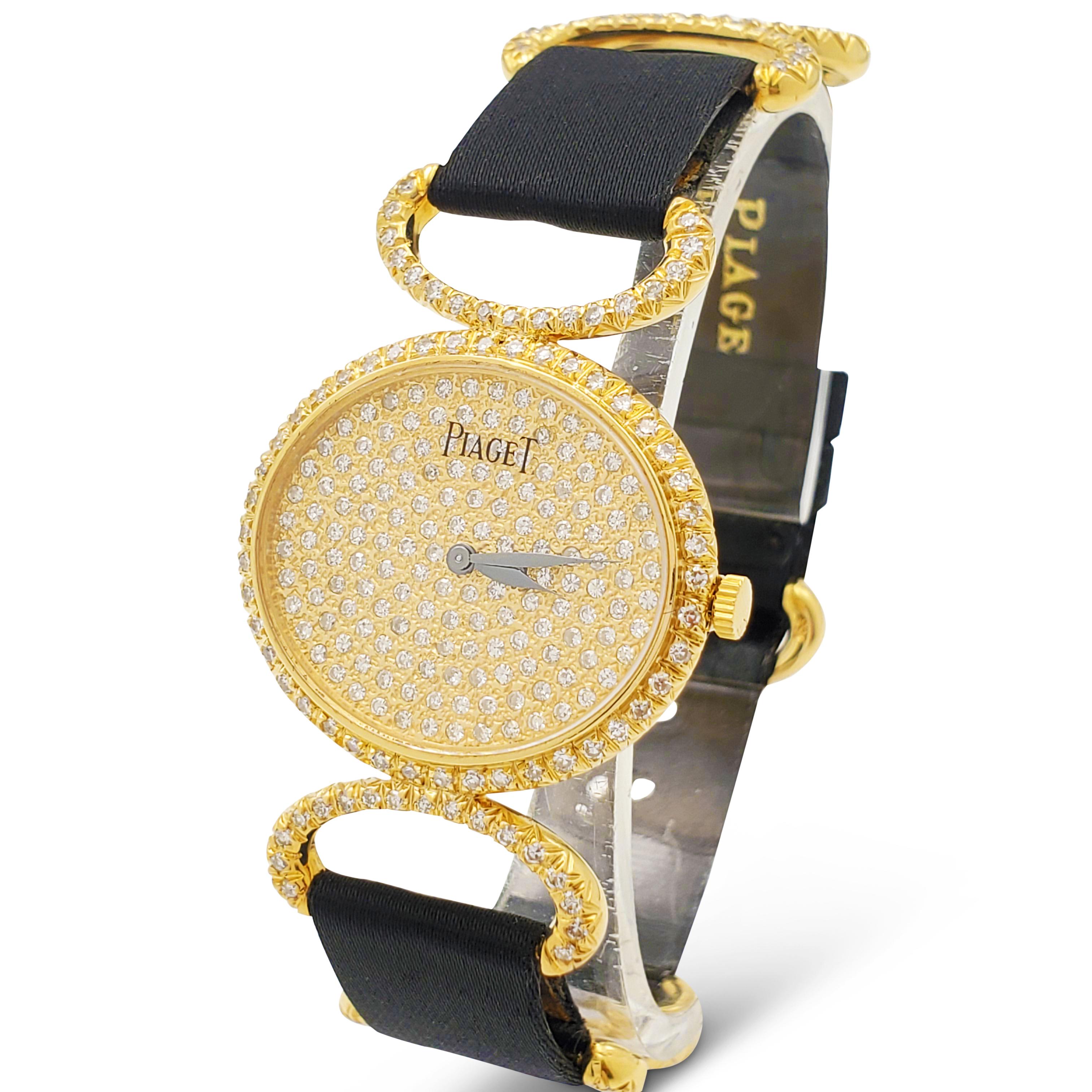 Women's Piaget Classic Yellow Gold Diamond Vintage Ladies Watch