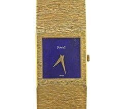 Piaget Classic Yellow Gold Lapis Dial Watch