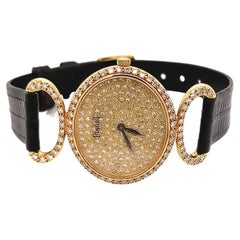 Piaget Classique 18K Yellow Gold Diamond Vintage Ladies Watch Ref. 9802