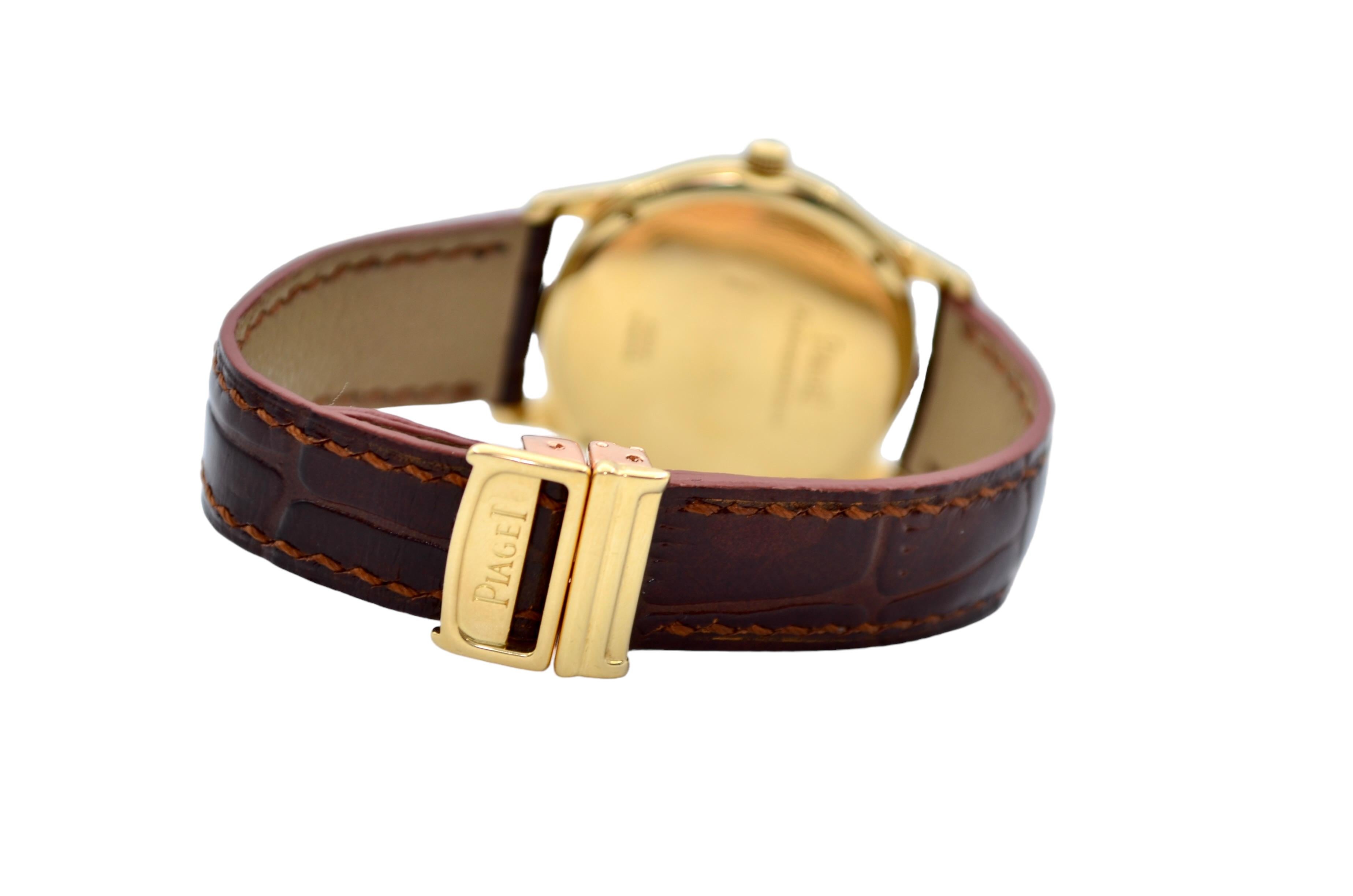 Piaget Classique 33mm 18K Gelbgold Graues Zifferblatt Automatik Ref: 24022 6