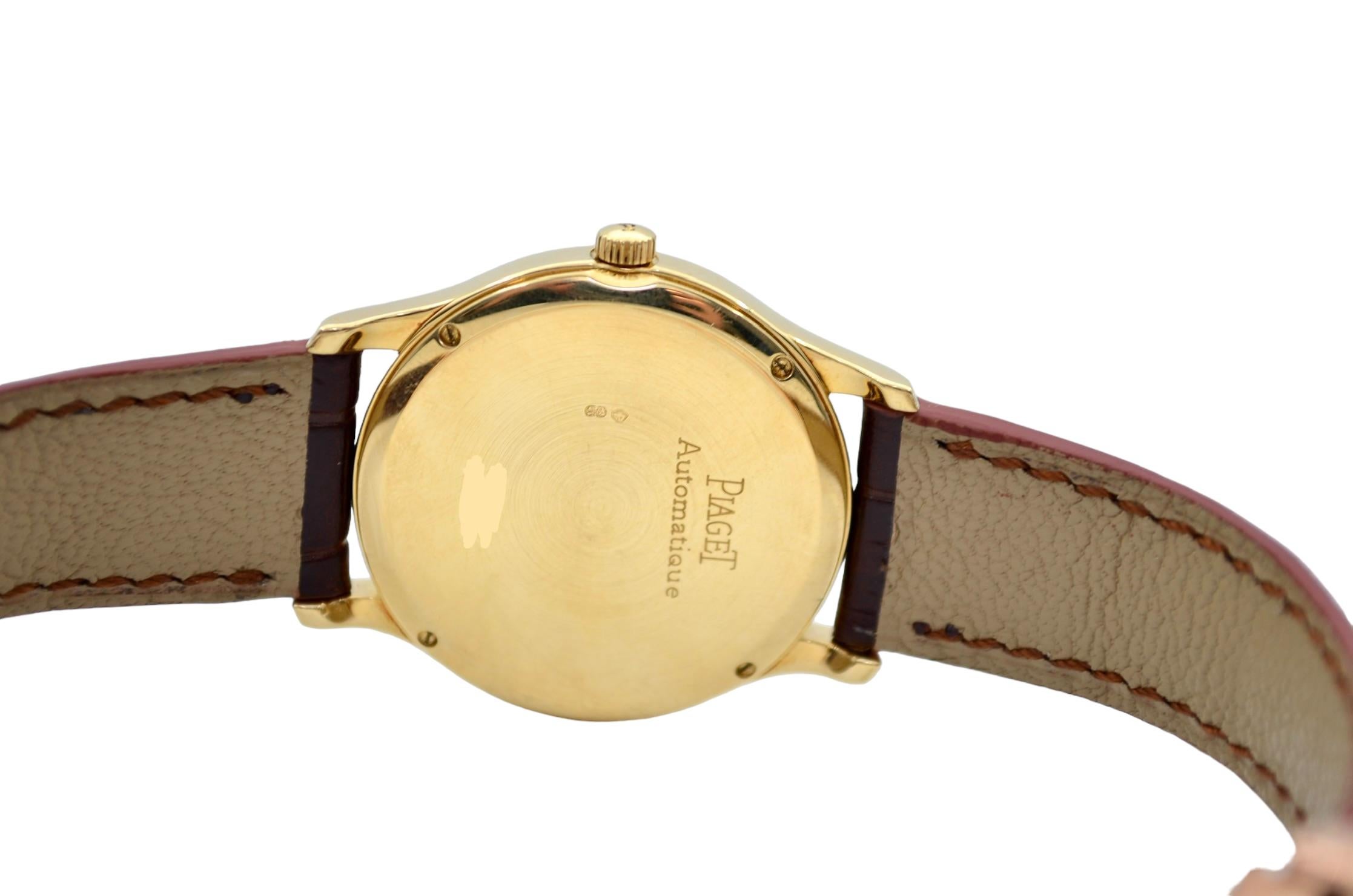 Piaget Classique 33mm 18K Gelbgold Graues Zifferblatt Automatik Ref: 24022 9