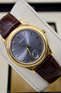 Piaget Classique 33mm 18K Yellow Gold Grey Dial Automatic Ref: 24022