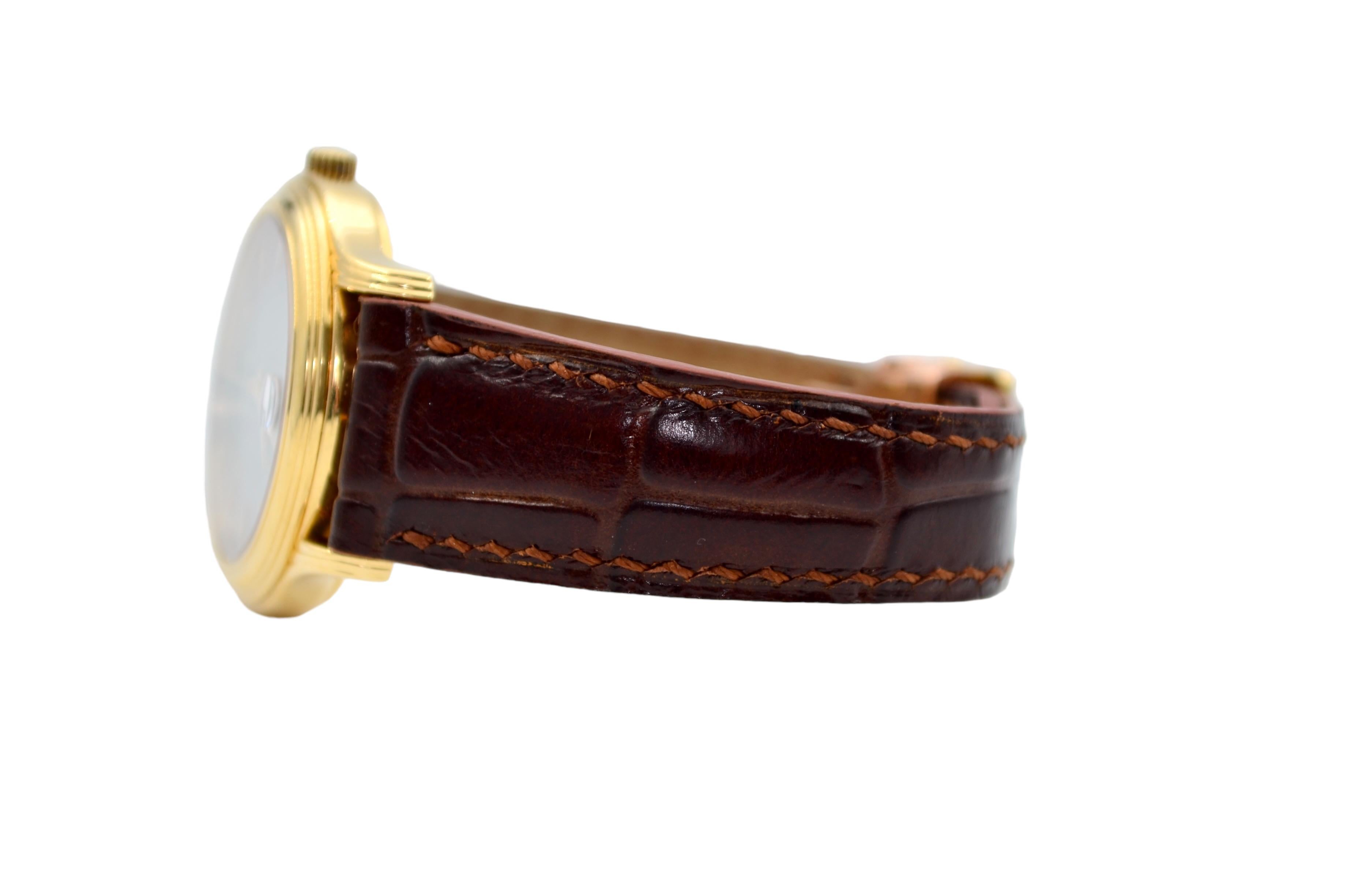 Piaget Classique 33mm 18K Gelbgold Graues Zifferblatt Automatik Ref: 24022 5