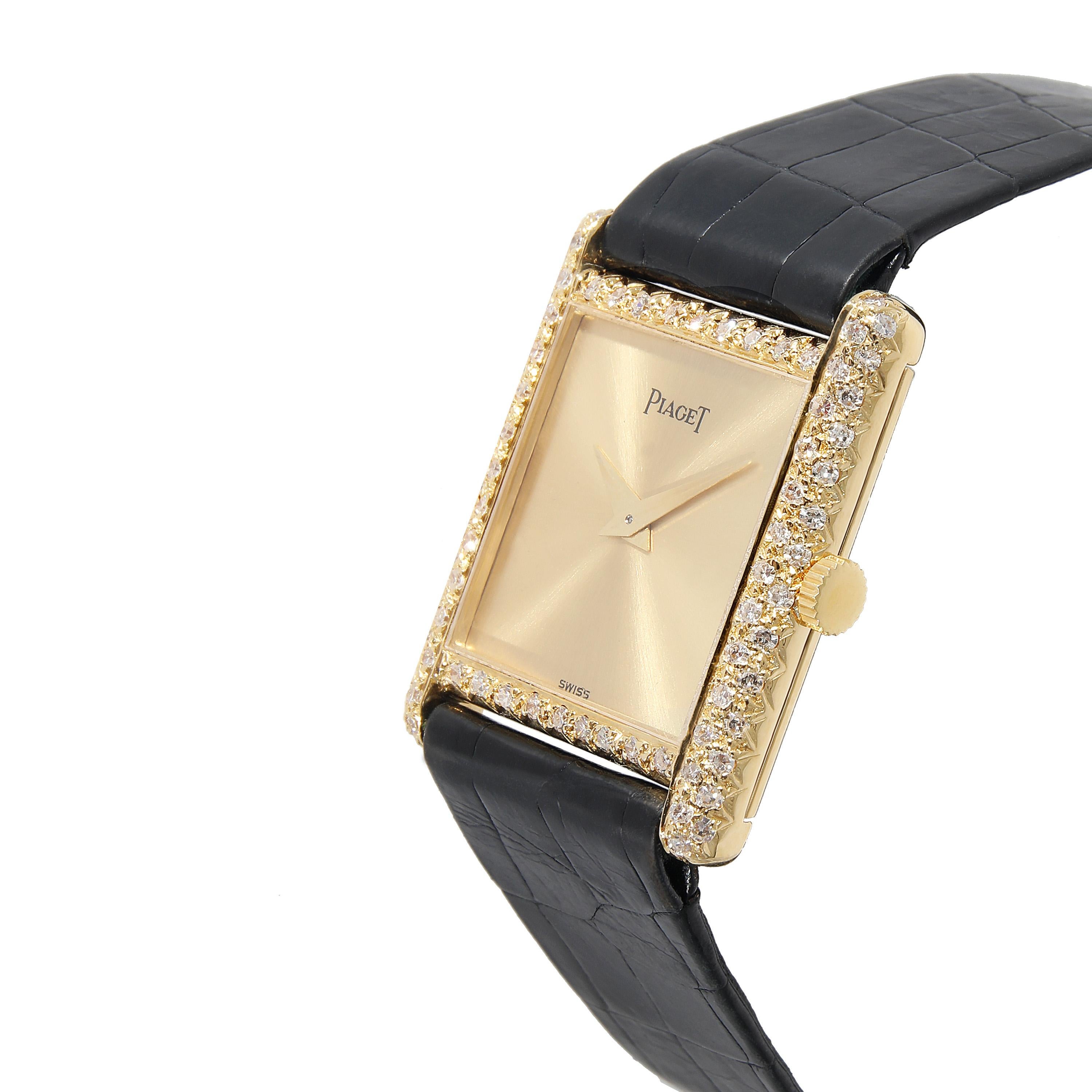piaget 18k gold watch vintage
