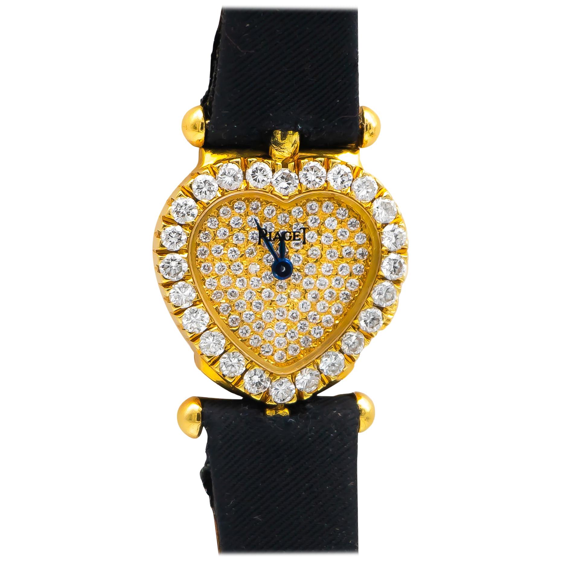 Piaget Classique Heart Watch Factory Set Diamonds