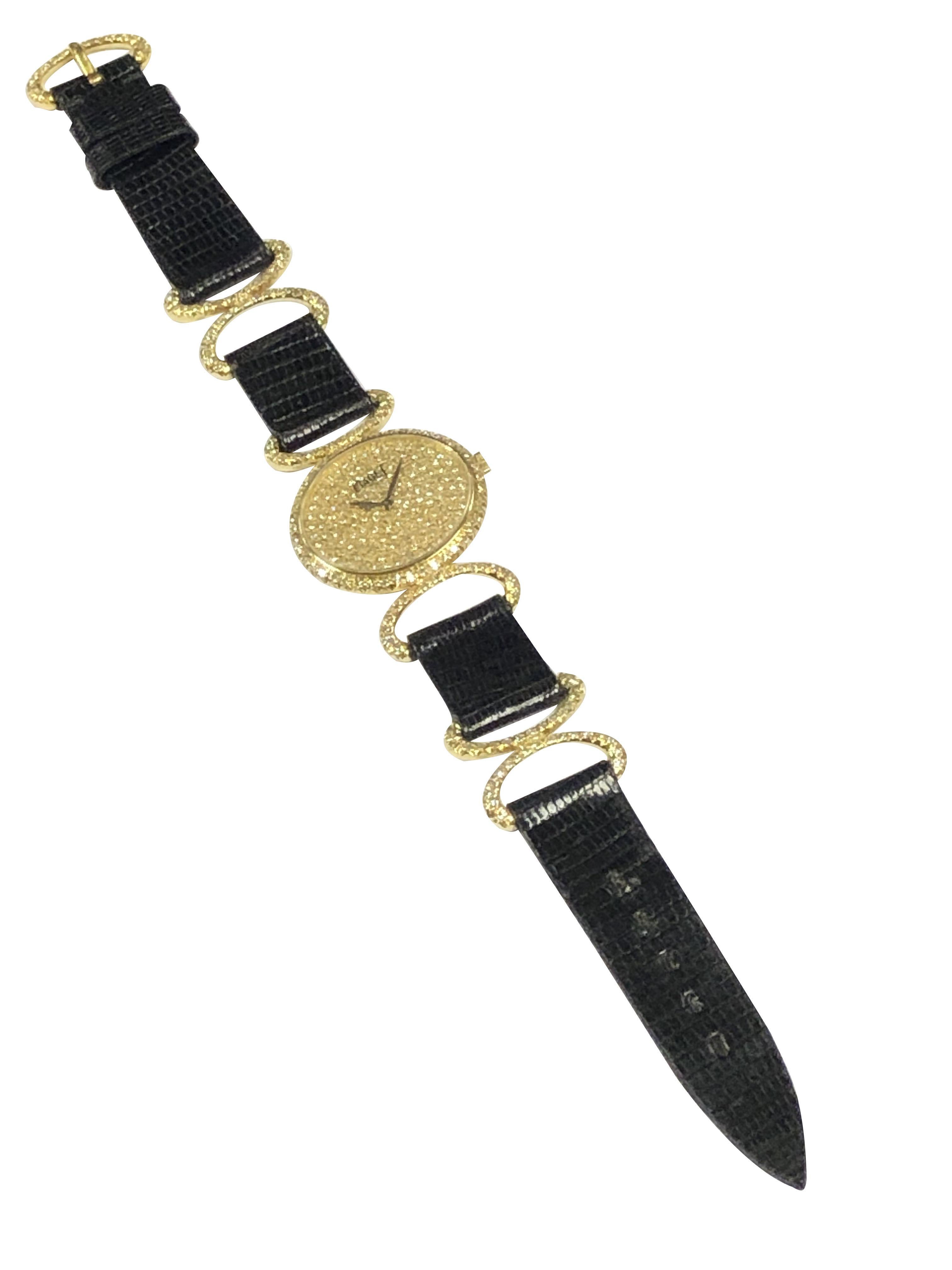 Piaget Classique Damen Gelbgold und Diamantbesatz Armbanduhr 6