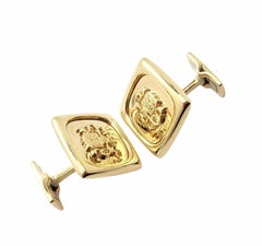 Piaget Coat of Arms Yellow Gold Cufflinks