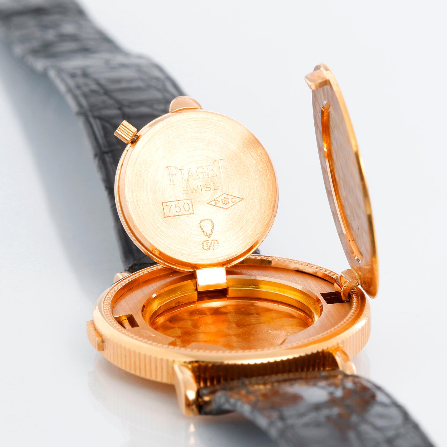 Piaget Coin Collection 18k Yellow Gold Watch For Sale 1