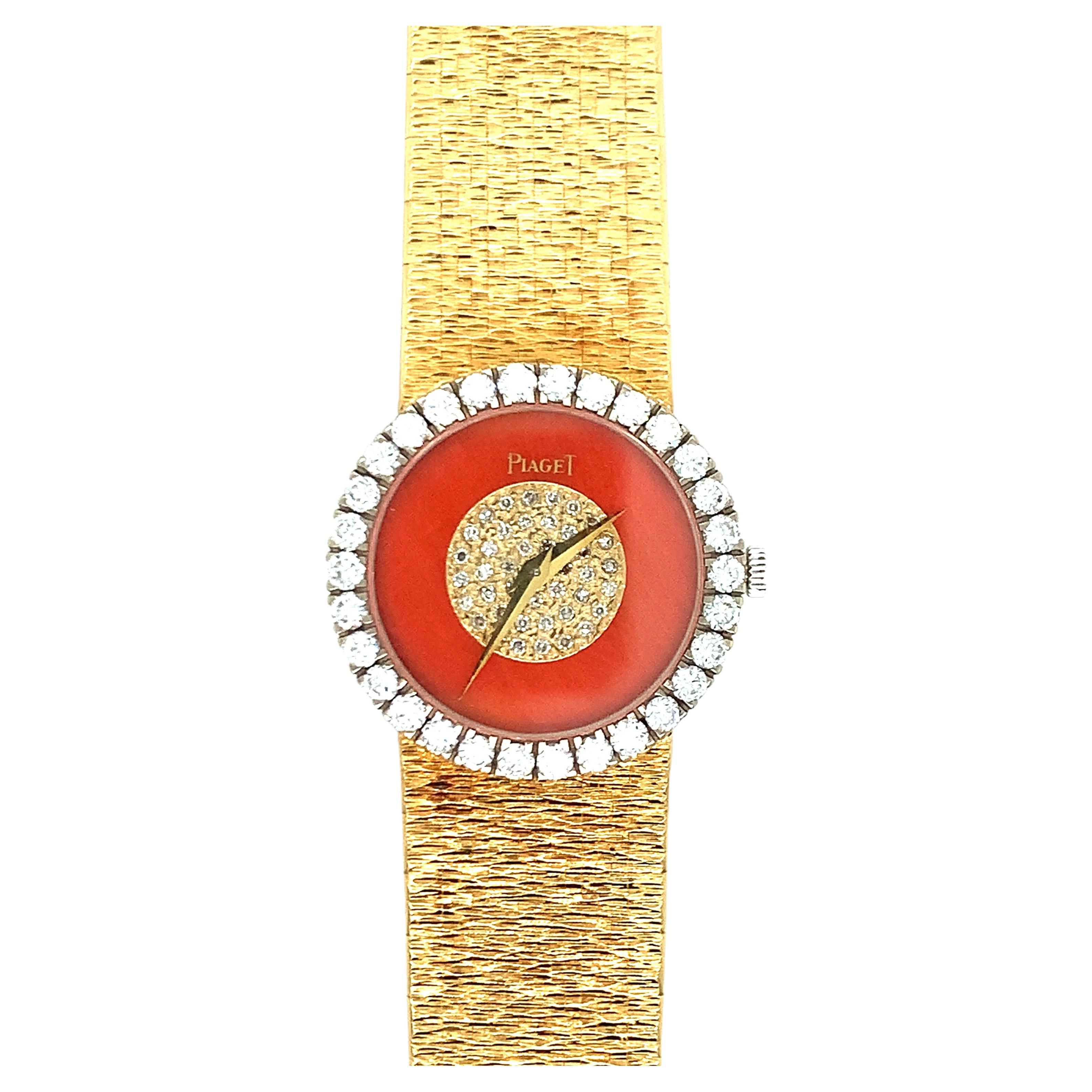 Piaget Coral Diamond Gold Watch