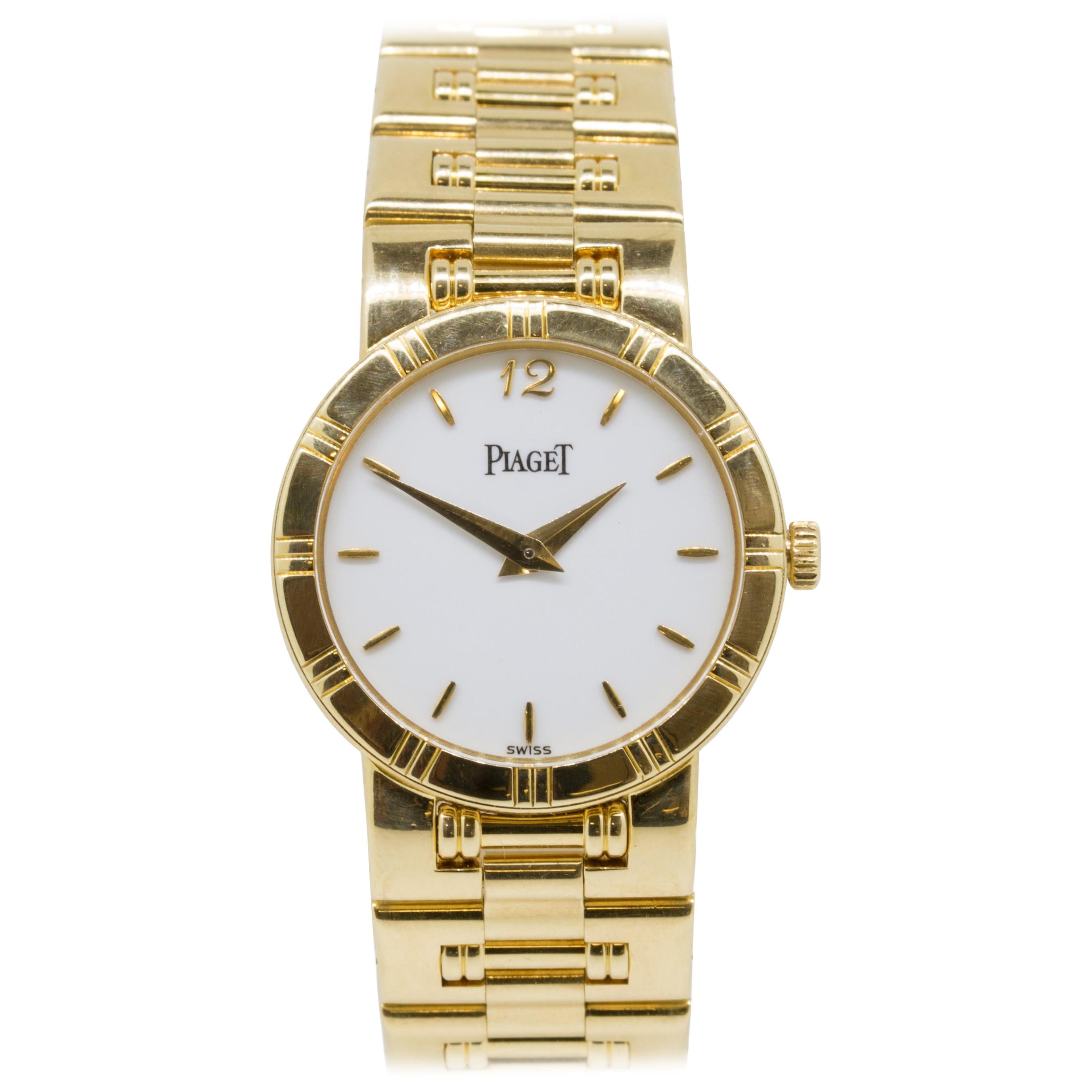 Piaget Dancer 18 Karat Gold Wristwatch For Sale