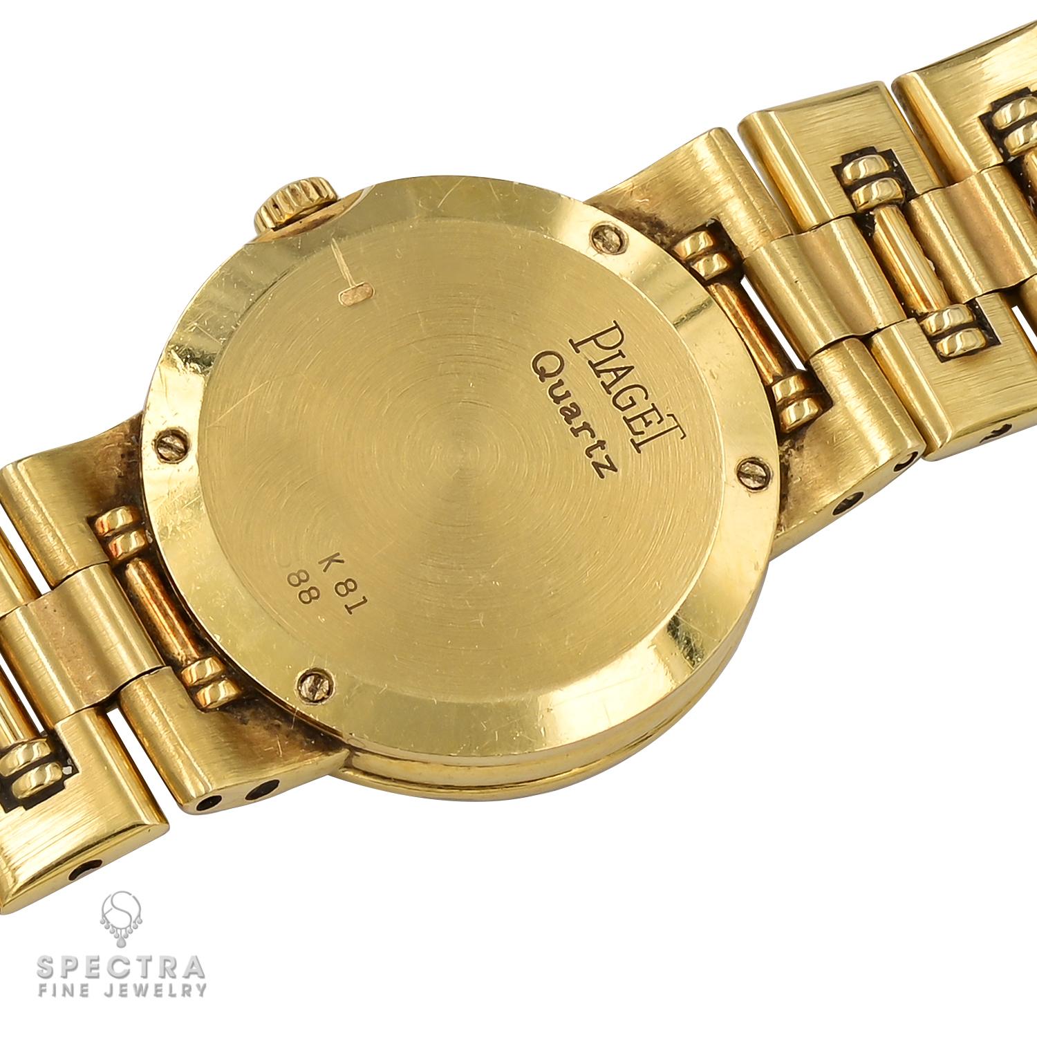 Contemporary Piaget Dancer 18k Gold and Diamond Ladies' Watch For Sale
