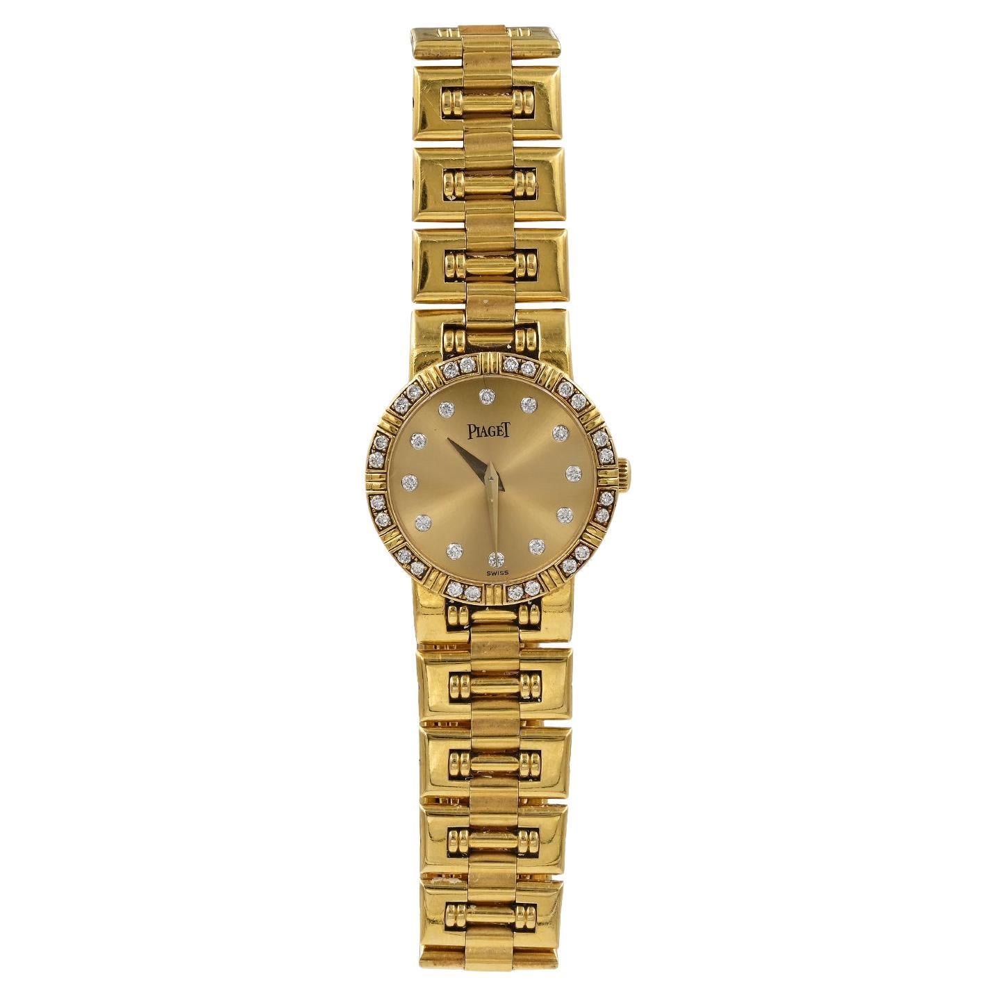 Piaget Dancer 18k Gold and Diamond Ladies' Watch For Sale