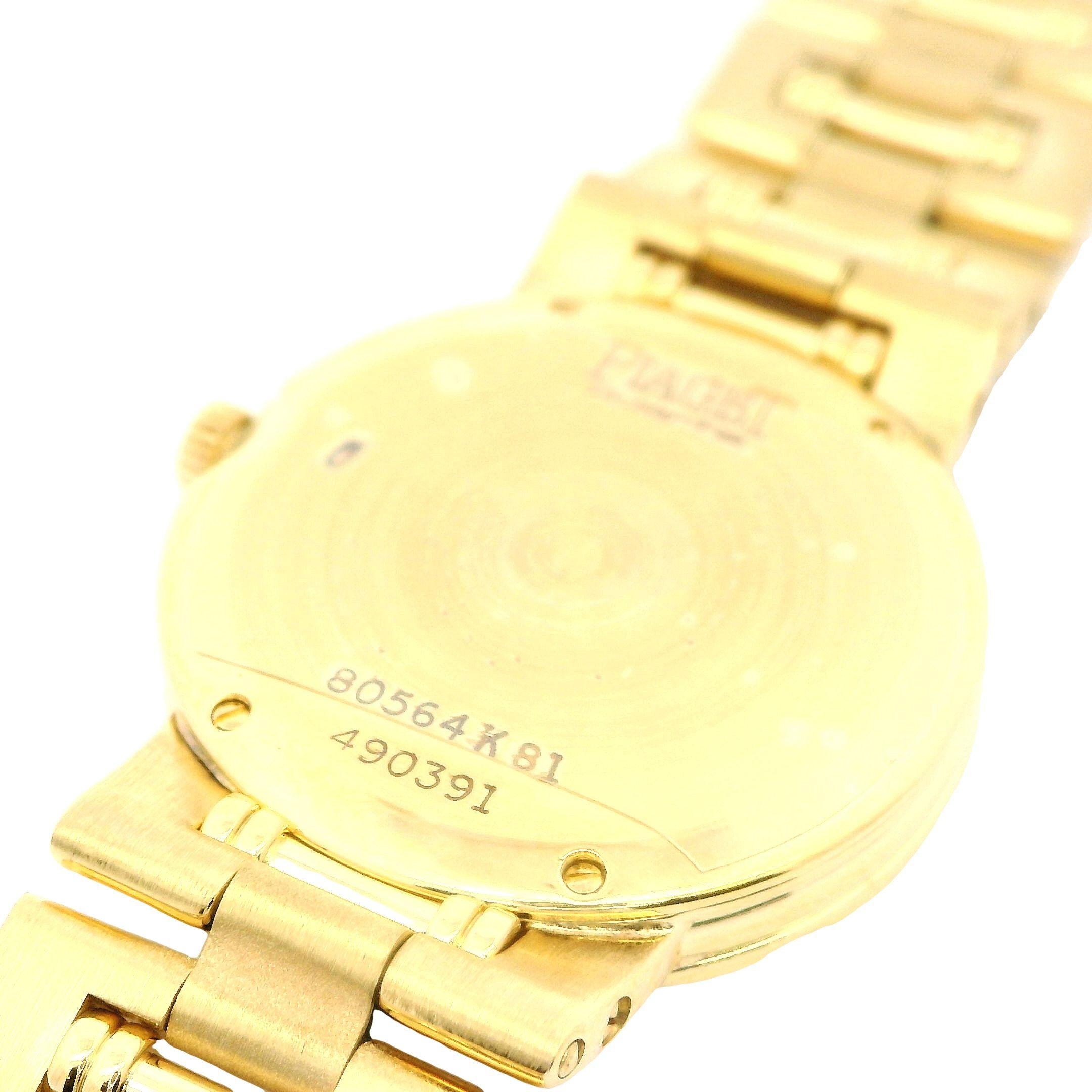 Piaget Dancer 18K Yellow Gold and Diamond Ladies Watch For Sale 5
