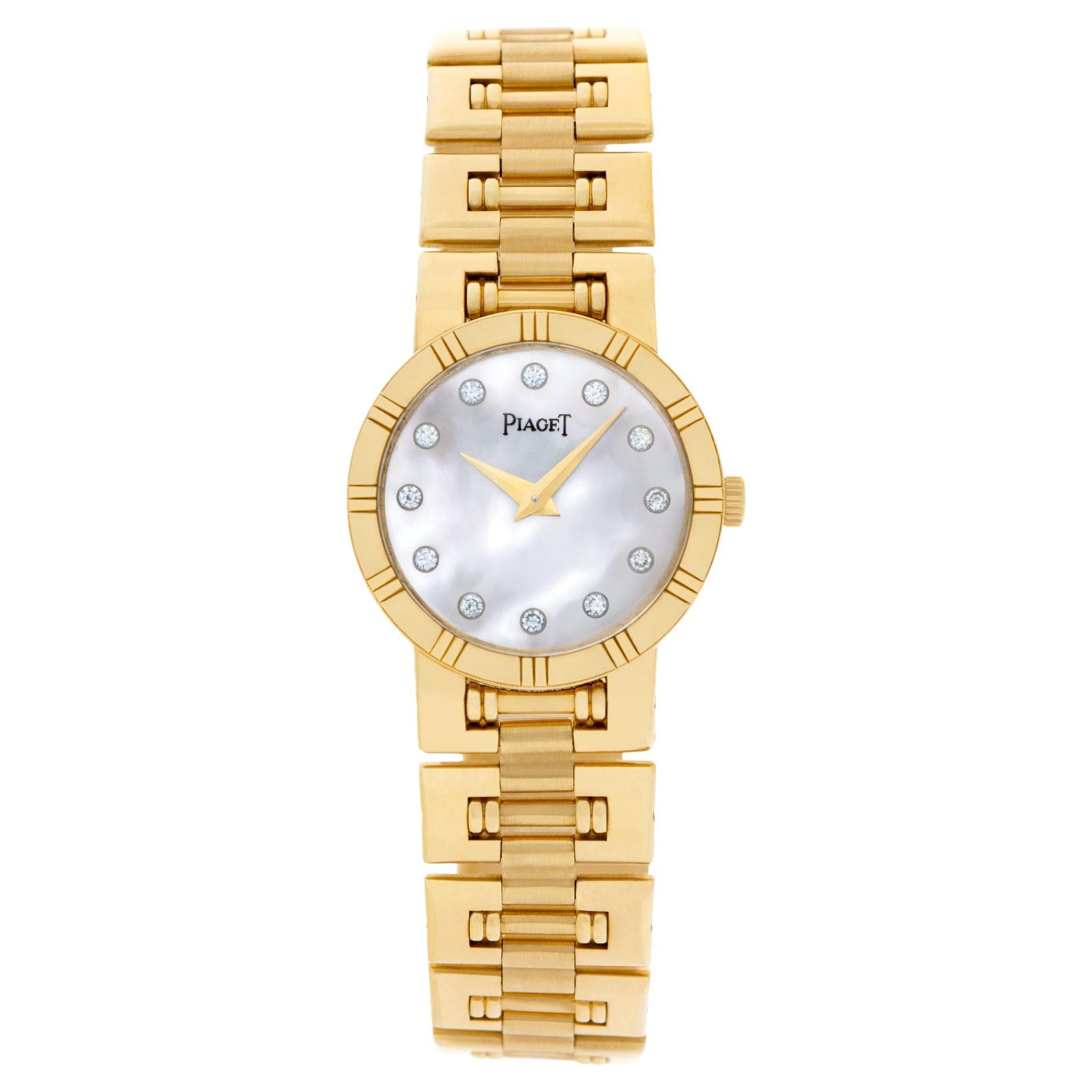 Piaget Dancer 18k Yellow Gold Wristwatch Ref 80563K81