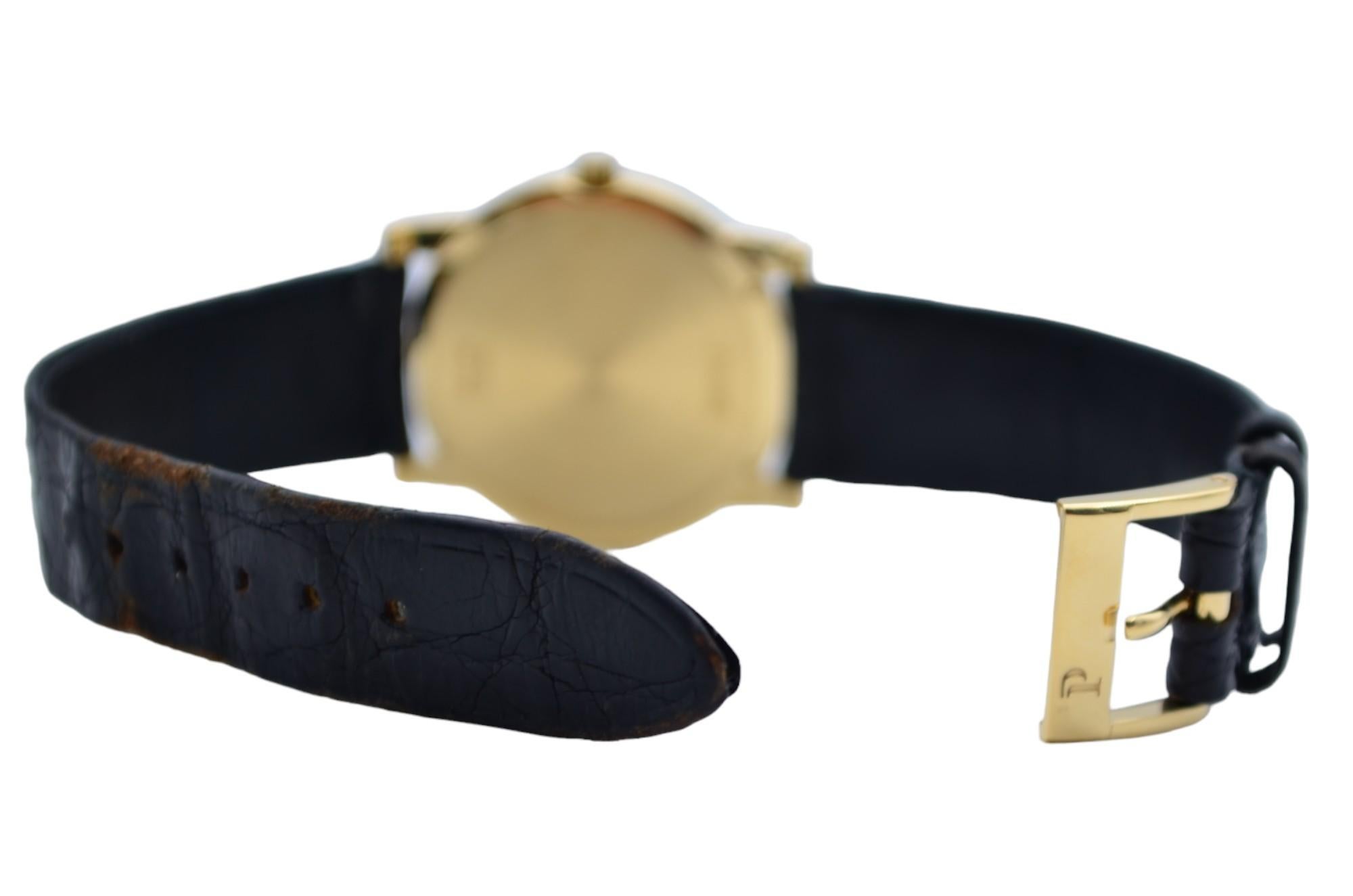 Piaget Dancer 31.5mm Yellow Gold Vintage Leather Strap Manual Winding Ref: 94023 7