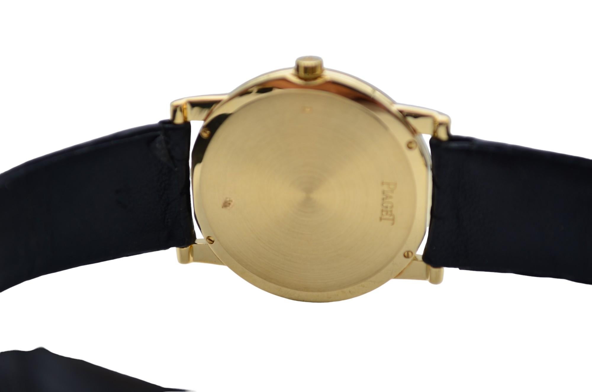 Piaget Dancer 31.5mm Yellow Gold Vintage Leather Strap Manual Winding Ref: 94023 8