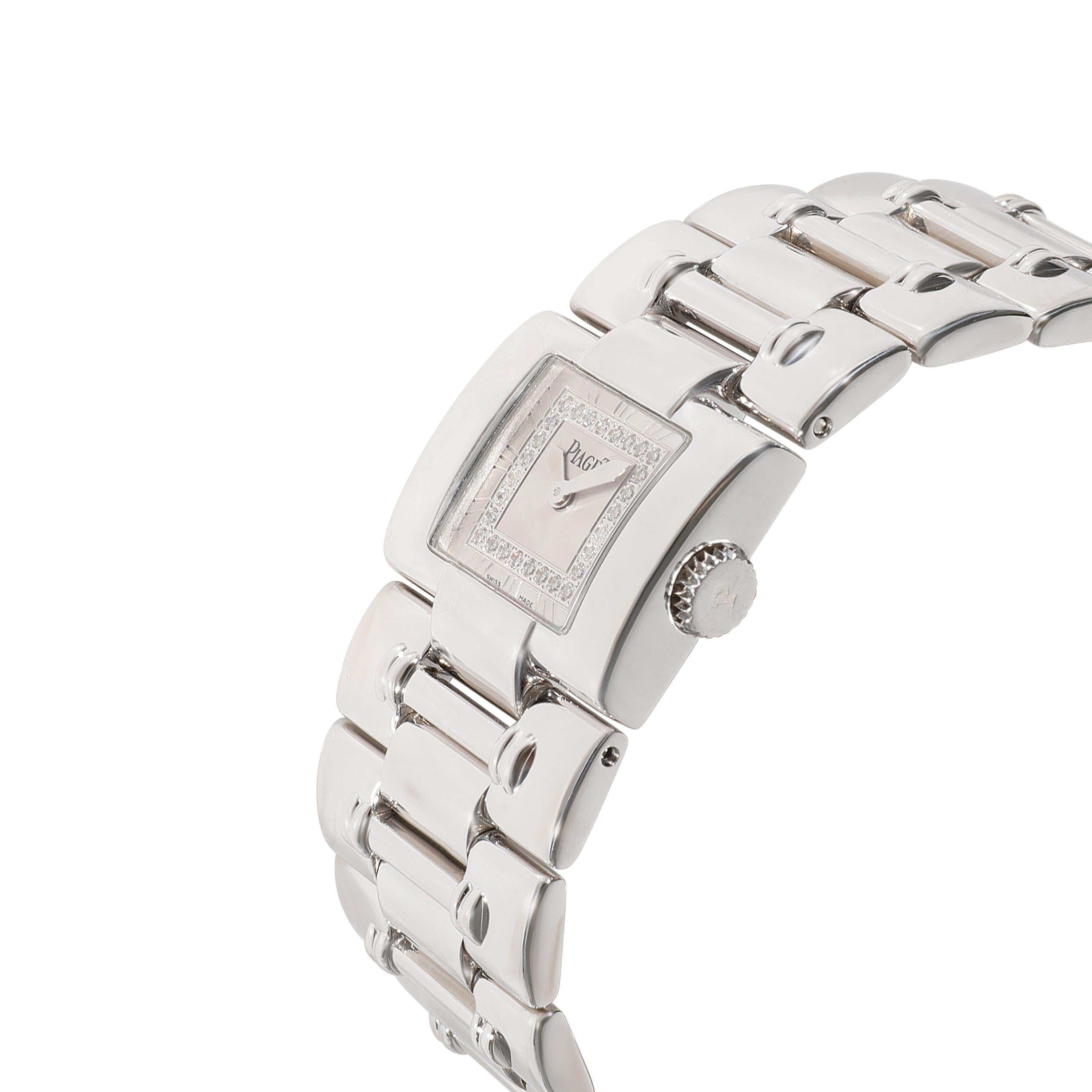 Piaget Dancer 50010 K38 Damenuhr aus 18 Karat Weißgold im Zustand „Hervorragend“ in New York, NY