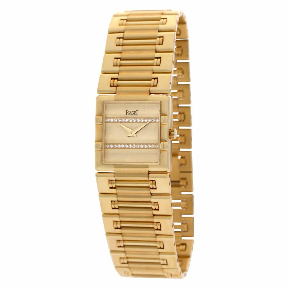 Contemporary Piaget Dancer 80317 K81, Gold Dial, Certified and Warranty