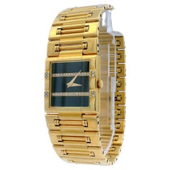 Reloj de cuarzo Piaget Dancer 80327K81 Esfera Diamante Ónice Oro 18K