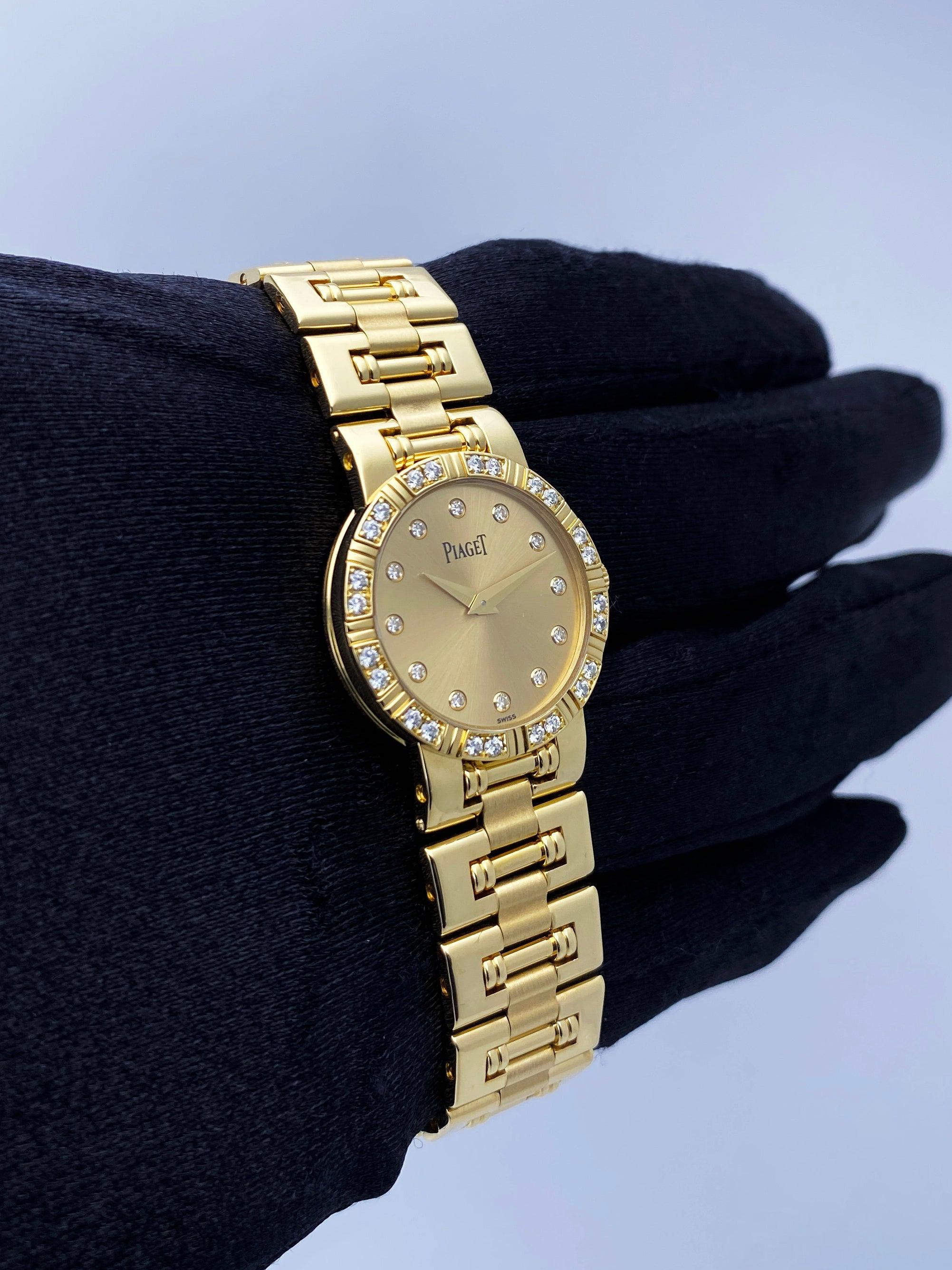 Piaget Dancer 80564 K81 Diamond Dial Ladies Watch In Excellent Condition In Great Neck, NY