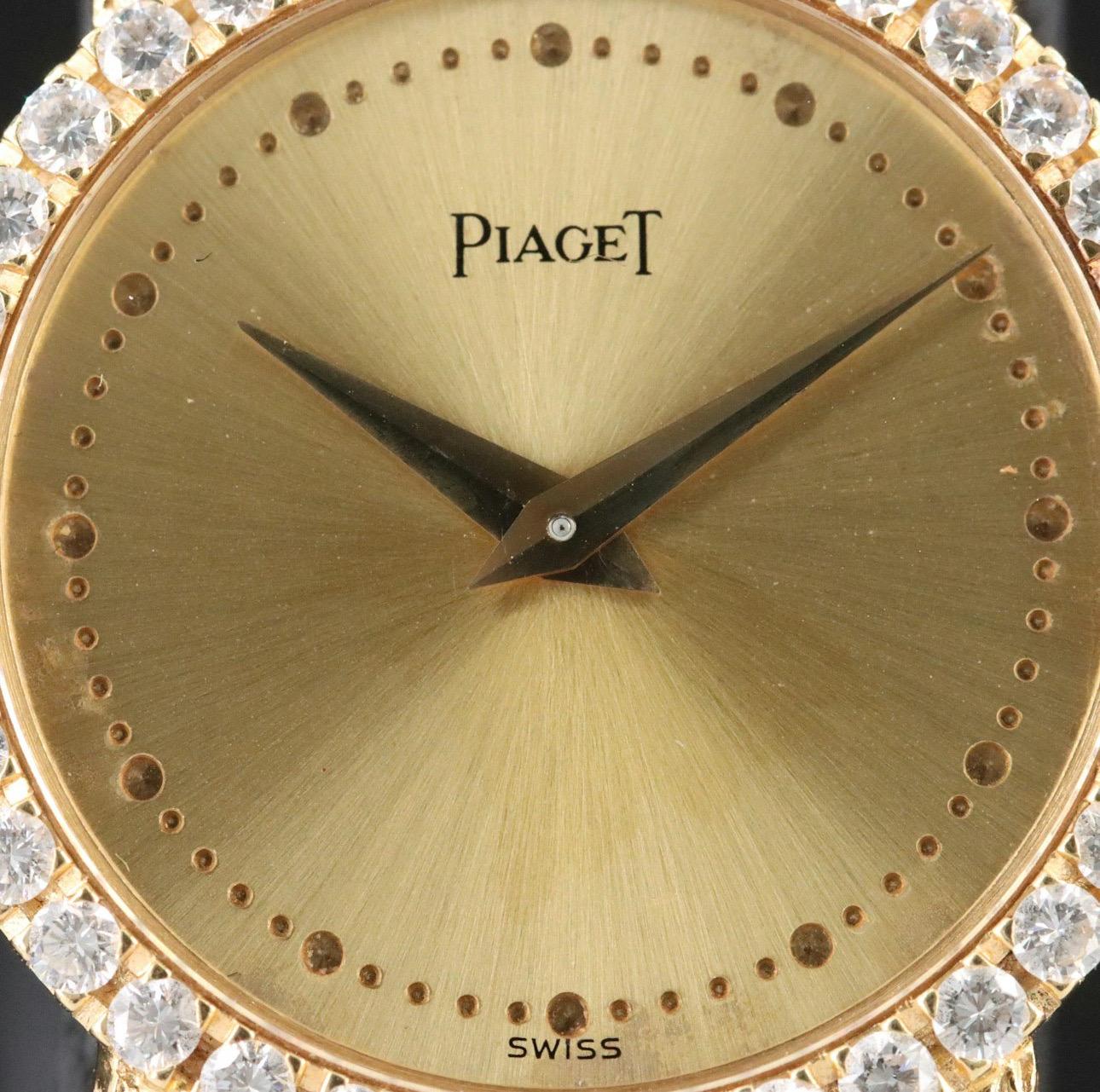 Piaget Dancer 9706 D23 Diamond Set
18K Gold 24mm Manual-Wind Watch For Sale 3