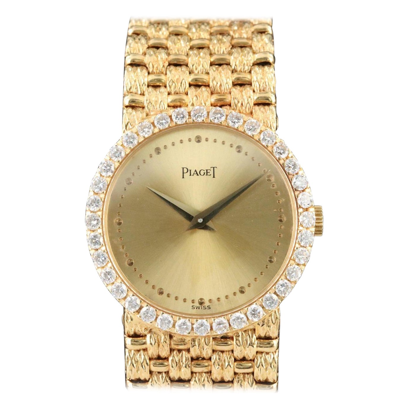 Piaget Dancer 9706 D23 Diamond Set
18K Gold 24mm Manual-Wind Watch For Sale