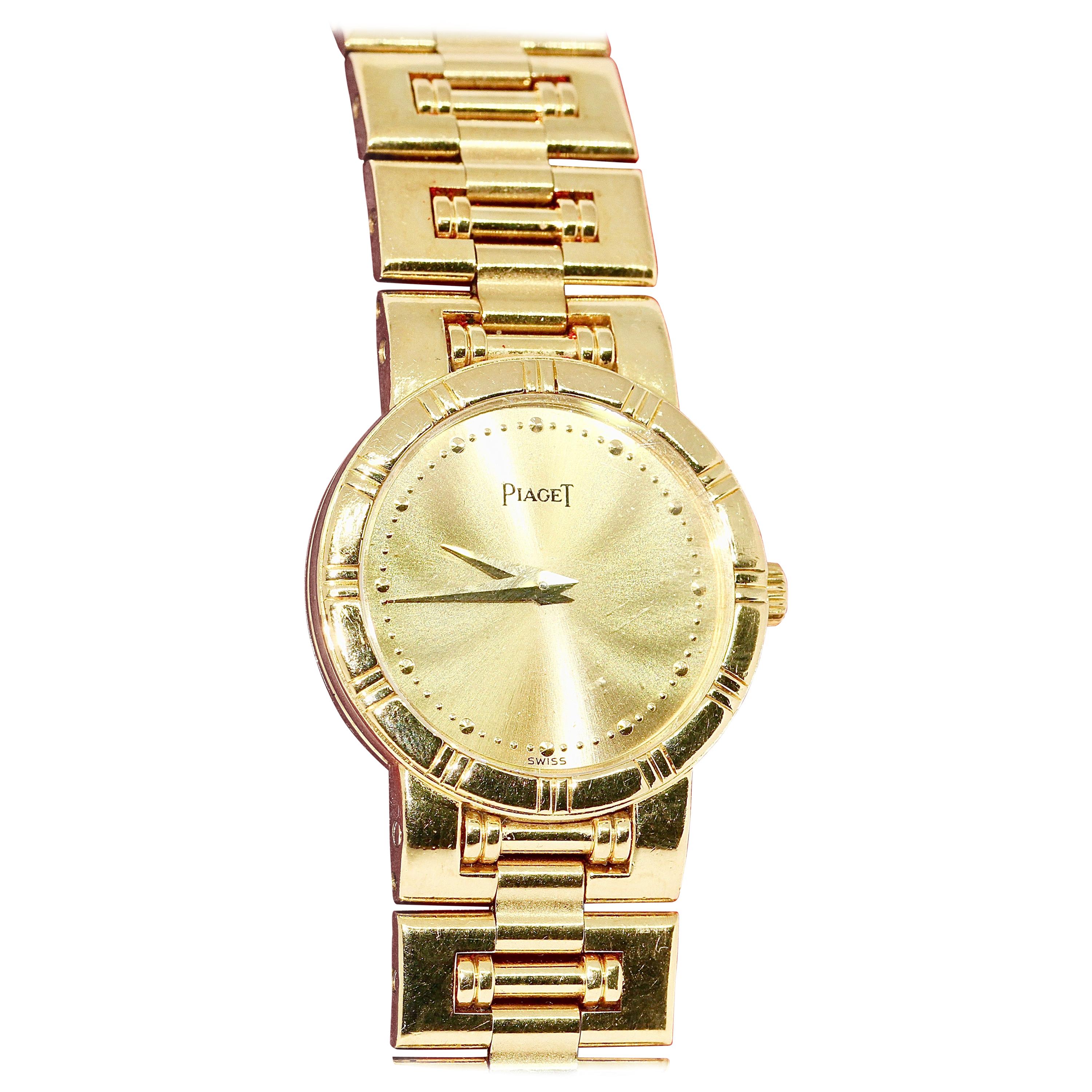 Piaget Dancer Ladies Wrist Watch, 18 Karat Gold