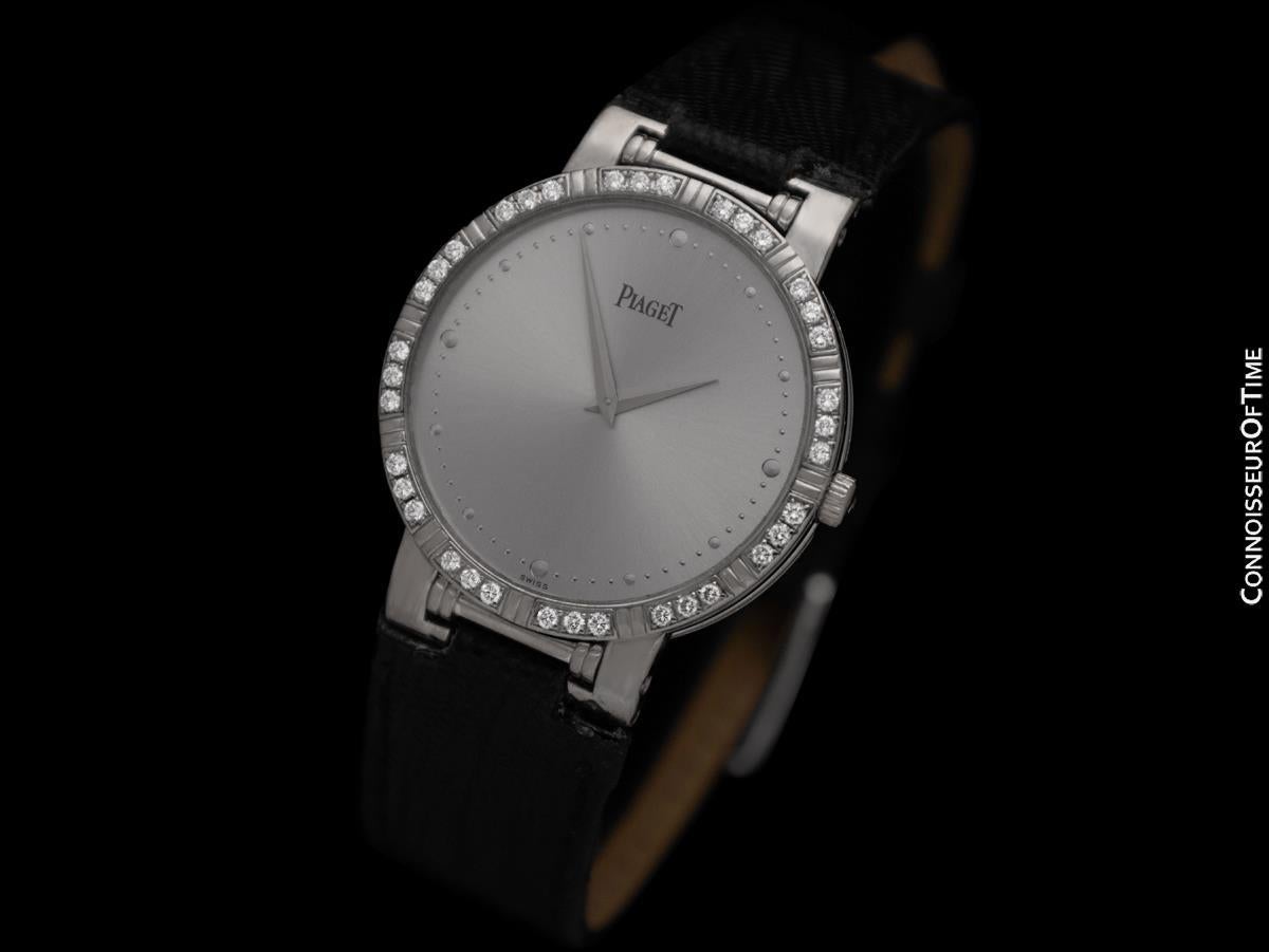 PIAGET DANCER Herrenuhr 18K Weißgold & Fabrik Piaget Diamanten - Mint im Angebot 1