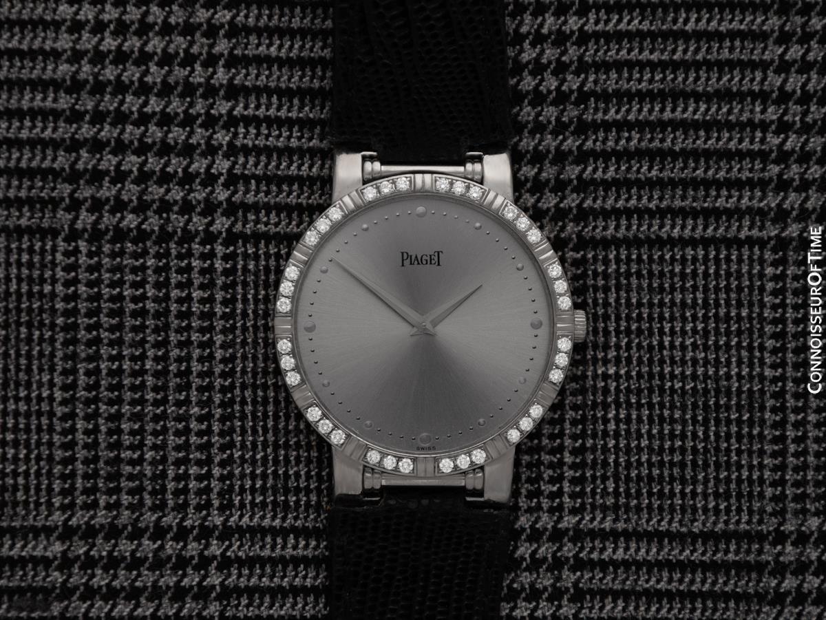 PIAGET DANCER Herrenuhr 18K Weißgold & Fabrik Piaget Diamanten - Mint im Angebot 6
