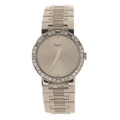 Piaget Dancer Quartz Watch White Gold with Diamond Bezel 23