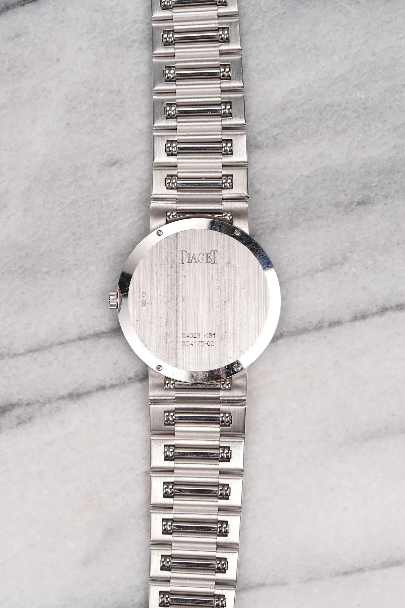 Orologio Piaget Dancer quadrante meteorite in oro bianco 18 carati, anni '80 In condizioni buone in vendita a New York, NY