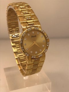 Piaget Dancer Yellow Gold Diamond Bezel Dial and Bracelet Ladies Watch 80564k818