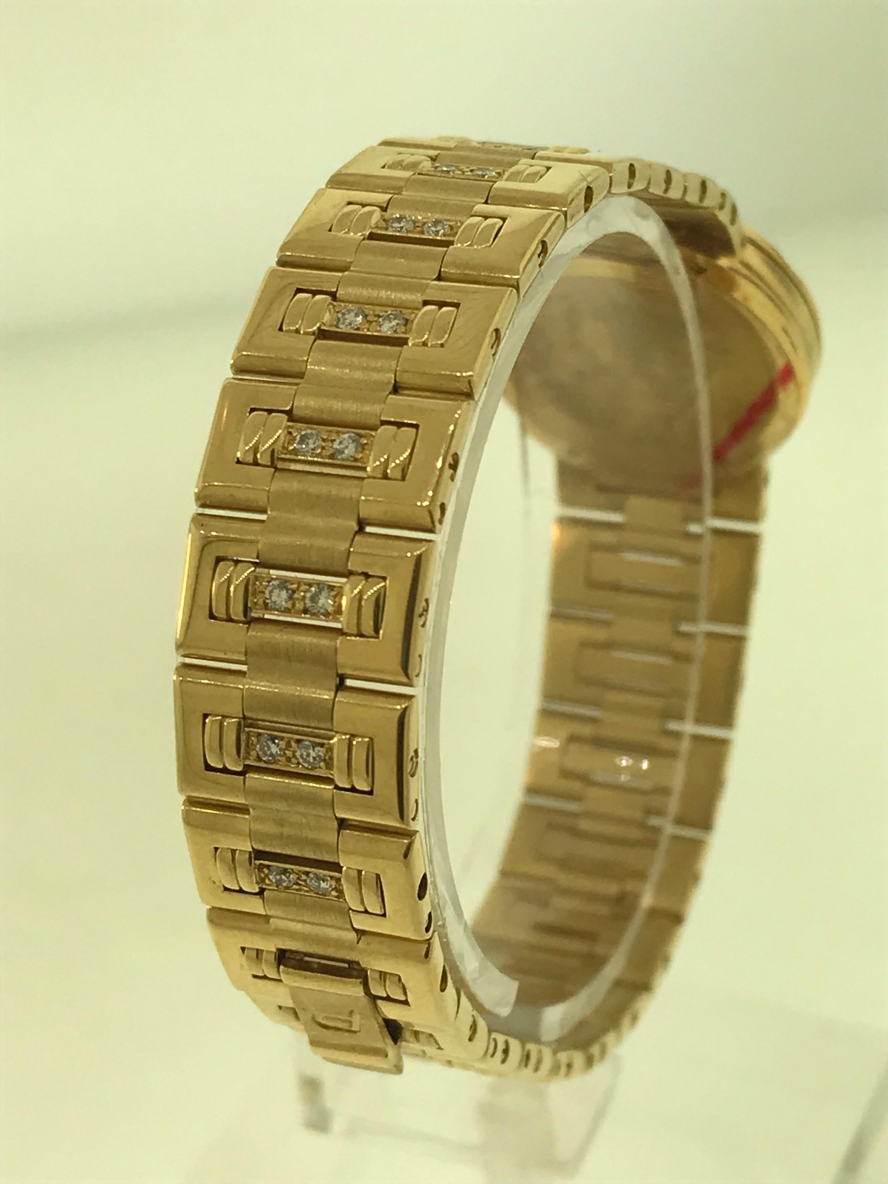 Piaget Dancer Yellow Gold Diamond Bezel Dial and Bracelet Ladies Watch 80564k818 For Sale 2