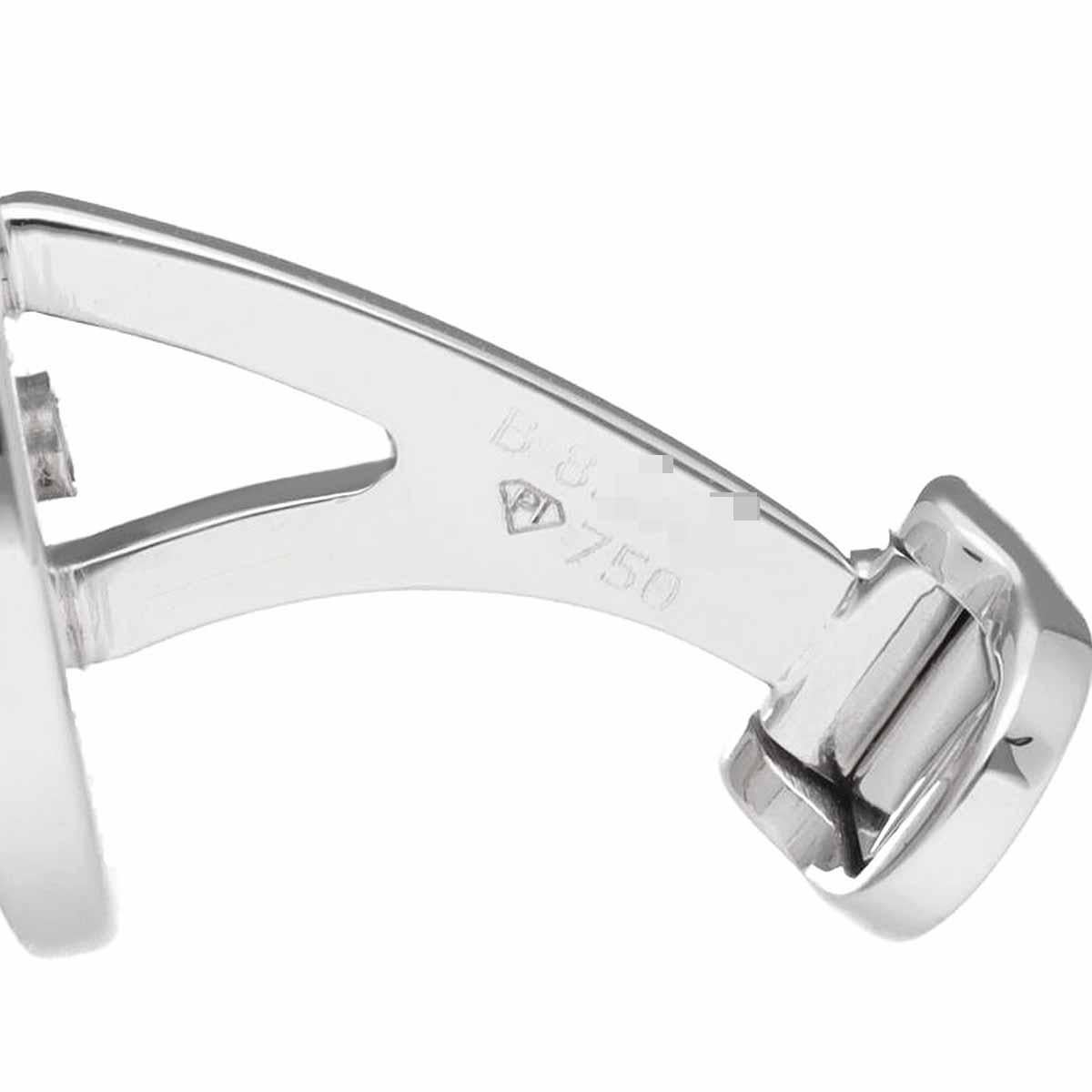 Boutons de manchette en or blanc 18K avec diamants de Piaget Pour hommes en vente
